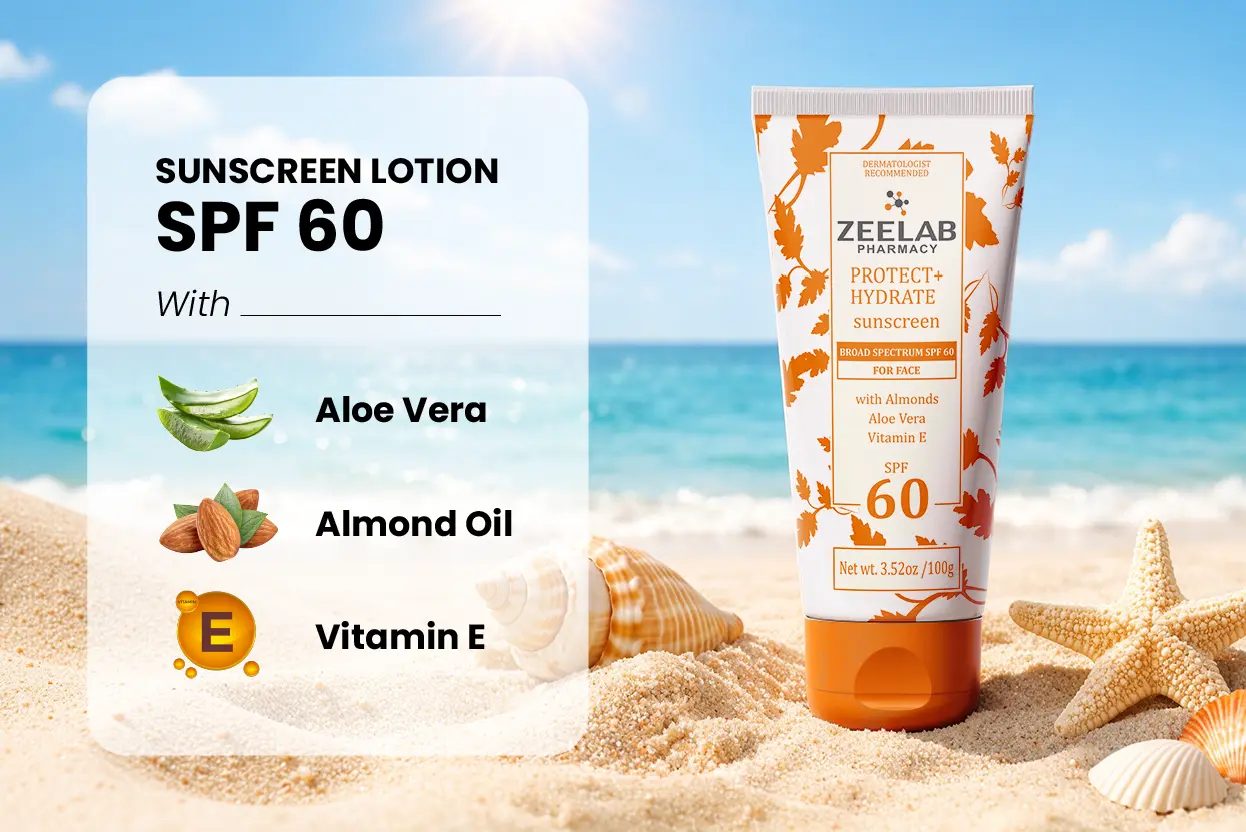 zeelab spf 60 sunscreen lotion
