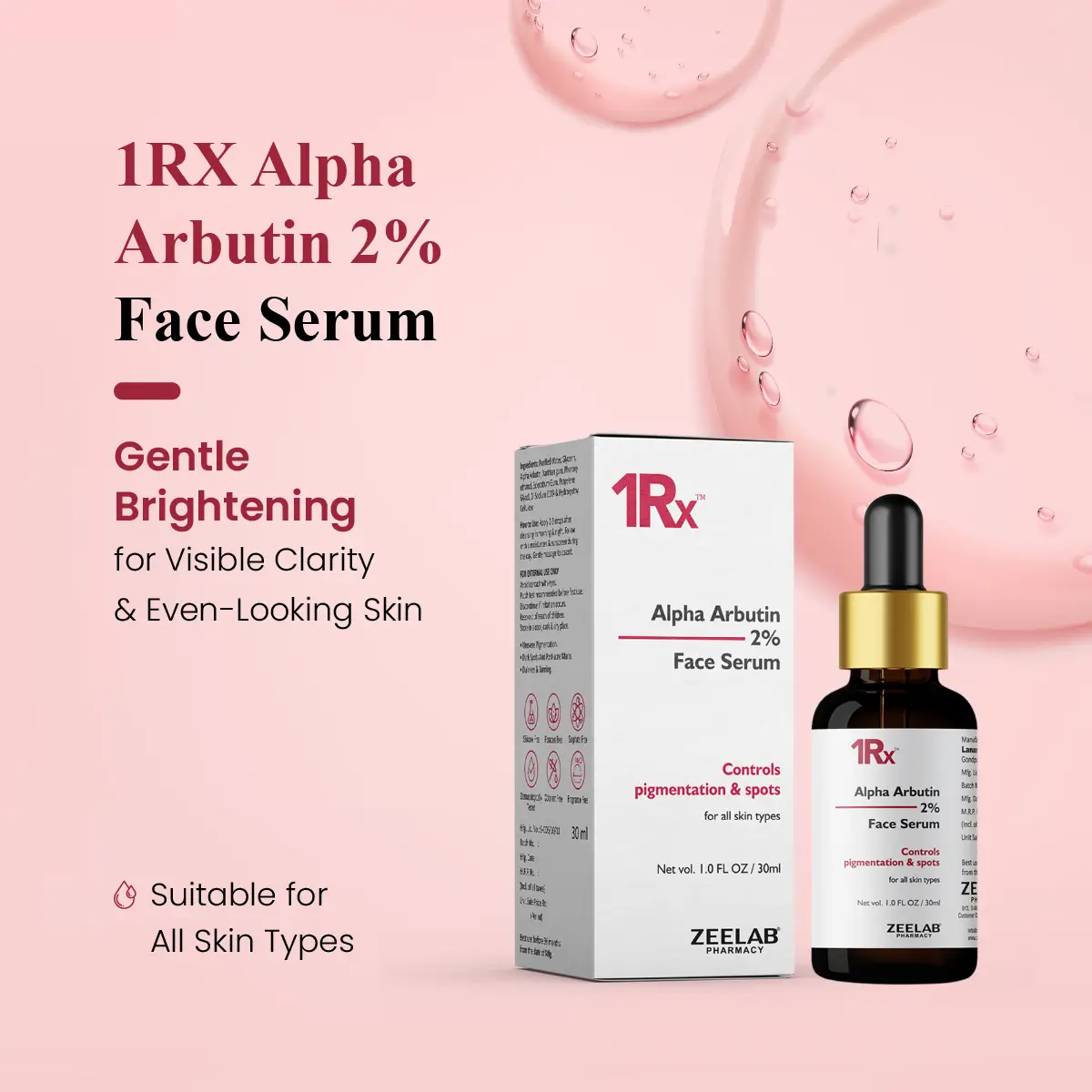 1RX Alpha Arbutin 2% Face Serum 30ml