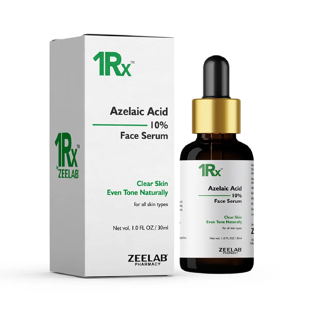 1RX Azelaic Acid 10% Face Serum 30ml