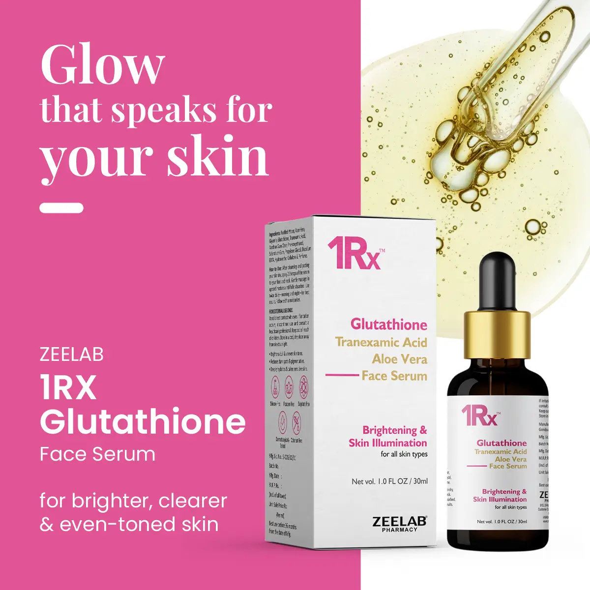 1RX Glutathione Face Serum 30ml