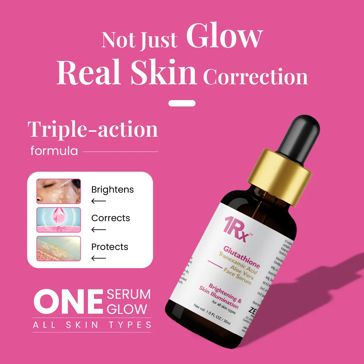 1RX Glutathione Face Serum 30ml