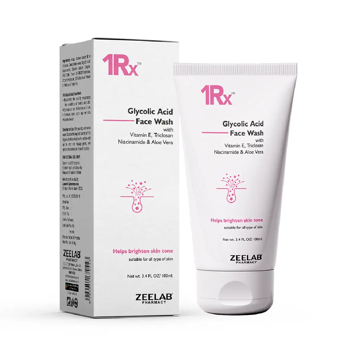 1RX Glycolic Acid Face Wash 100gm