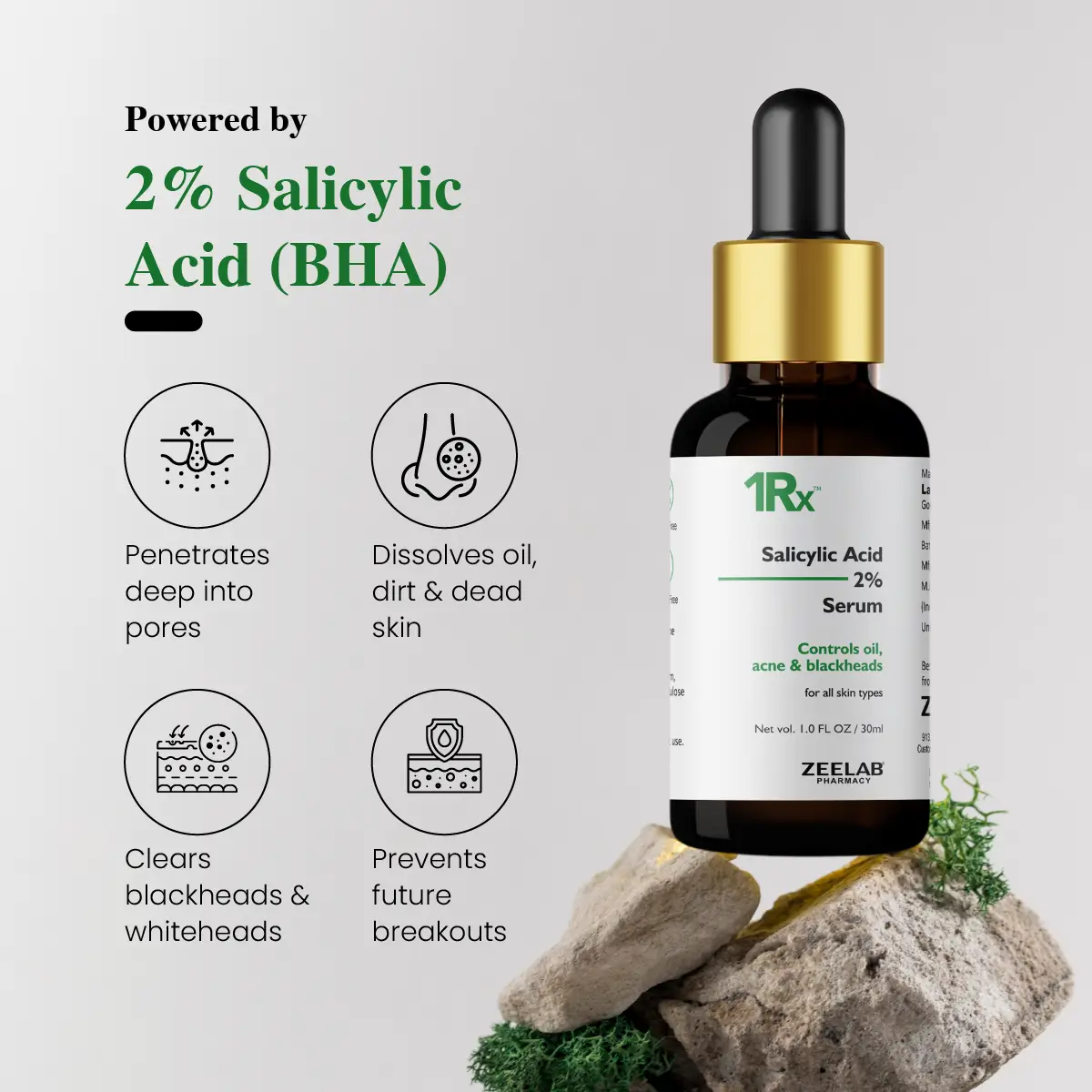 1RX Salicylic Acid 2% Face Serum