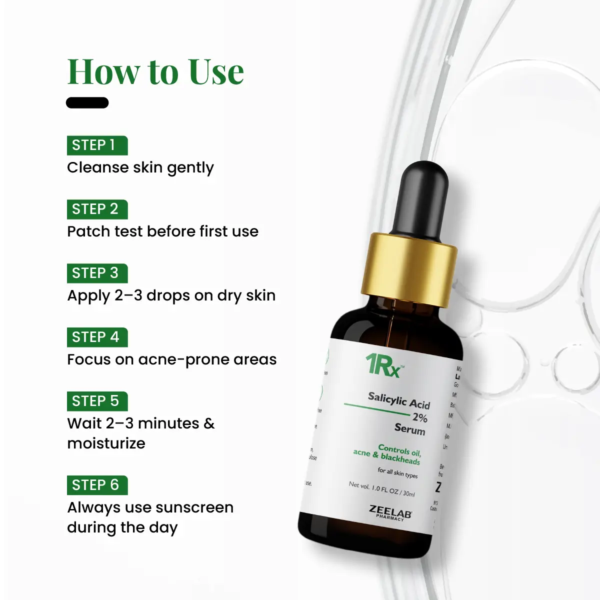 1RX Salicylic Acid 2% Face Serum