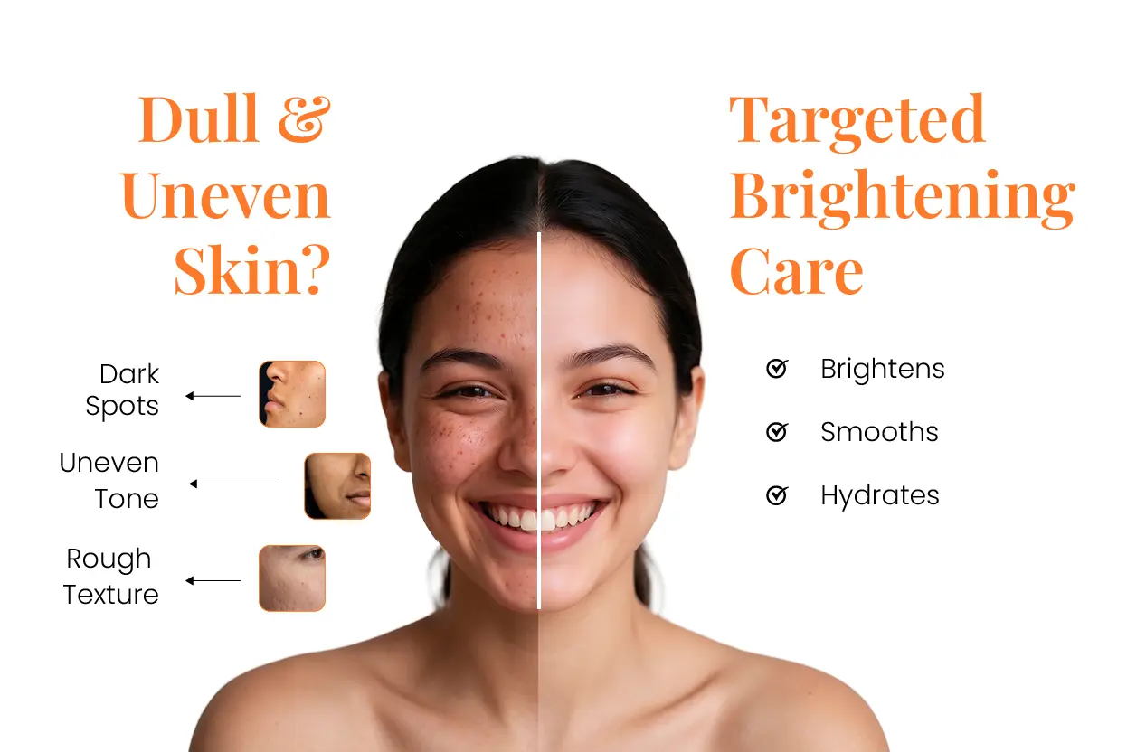 zeeglow cream before and after for dark spots and uneven skin tone