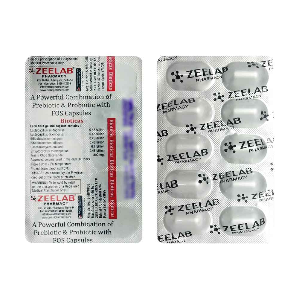 Bioticas Prebiotic & Probiotic Capsule | Supports Digestive & Gut Health