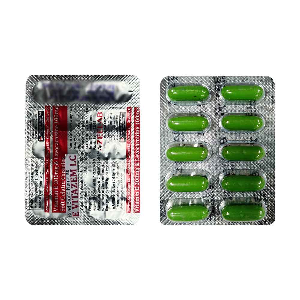 E Vitazem LC Soft Gel Capsule | Helps Boost Energy, Reduce Fatigue & Support Immunity