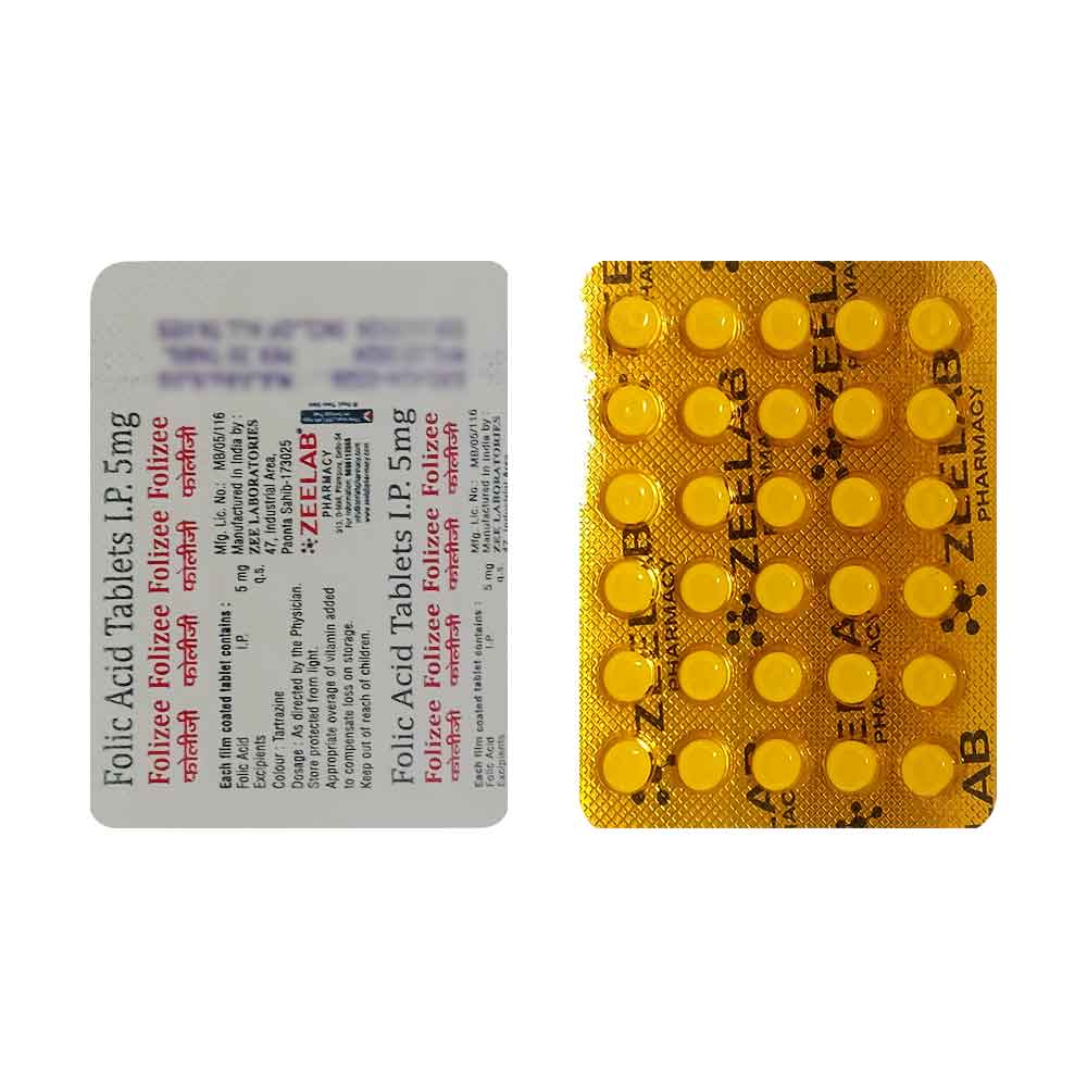 Folizee Folic Acid Tablet | Helps Prevent Folic Acid Deficiency & Support Healthy Pregnancy