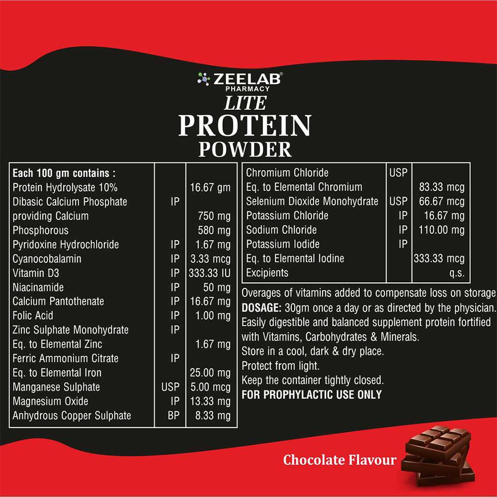 Zeelab Lite Protein Powder with Zero Sugar