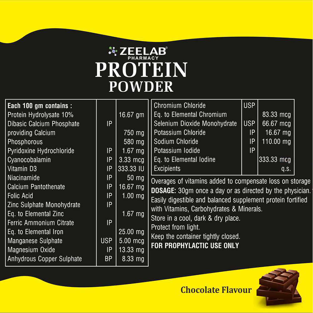 Zeelab Protein Powder Chocolate Flavour