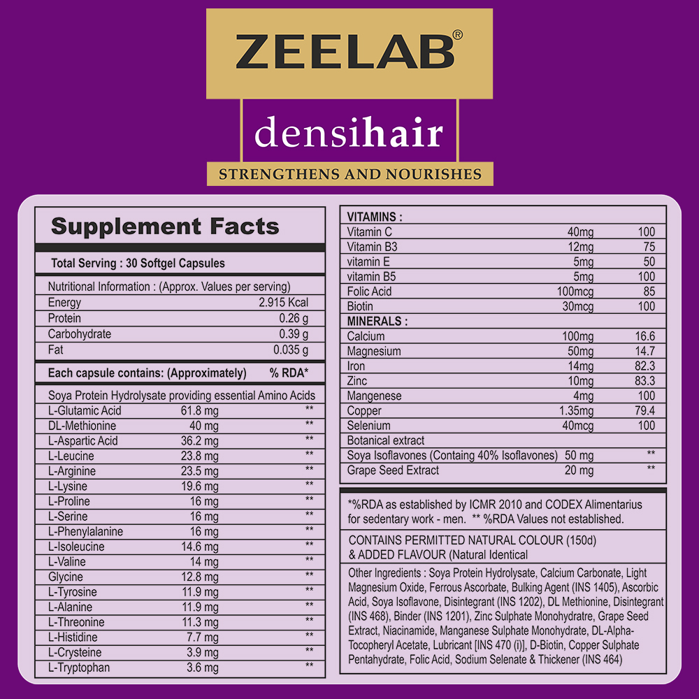 Densihair Softgel Capsule For Women