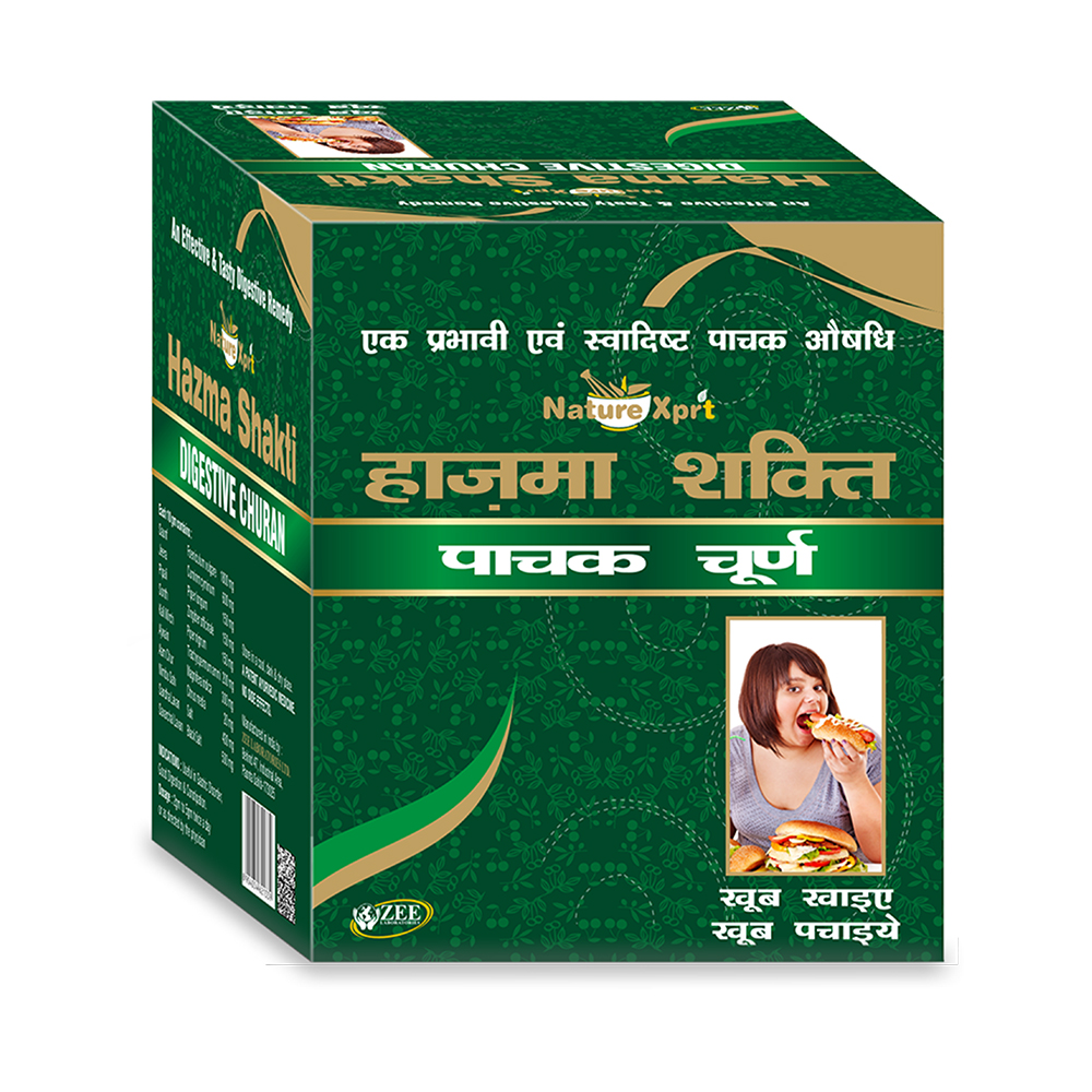 Naturexprt Hazma Shakti Digestive Churan | Quick Relief from Gas Acidity and Indigestion