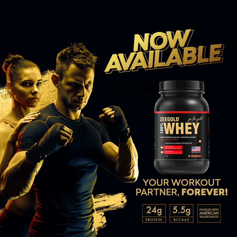 ZEEGOLD 100% Whey Protein Isolate Powder Rich Chocolate Flavour
