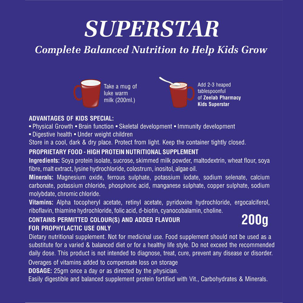SuperStar Kids Nutrition Powder for Kids Growth