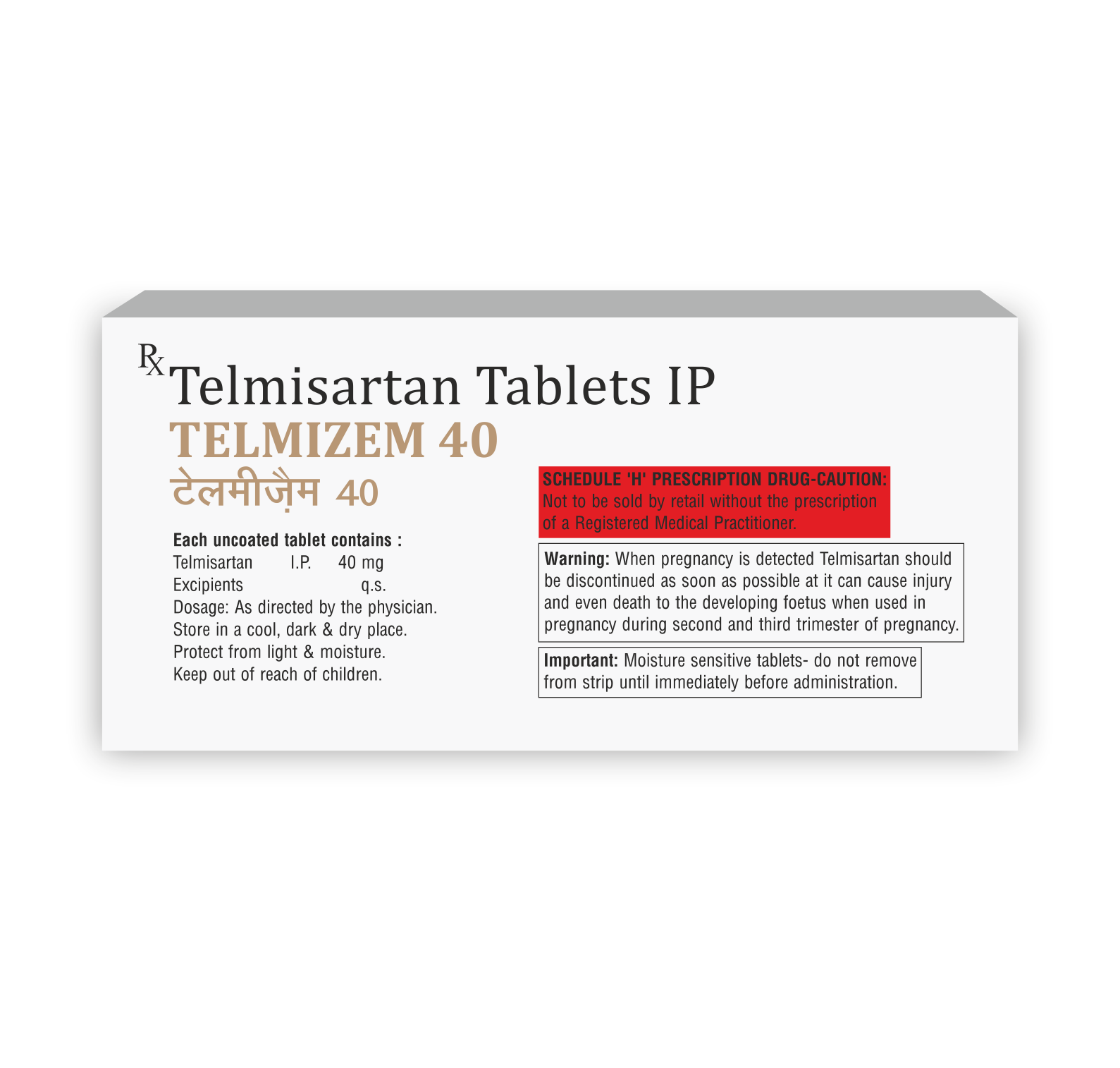 Telmizem 40 Tablet