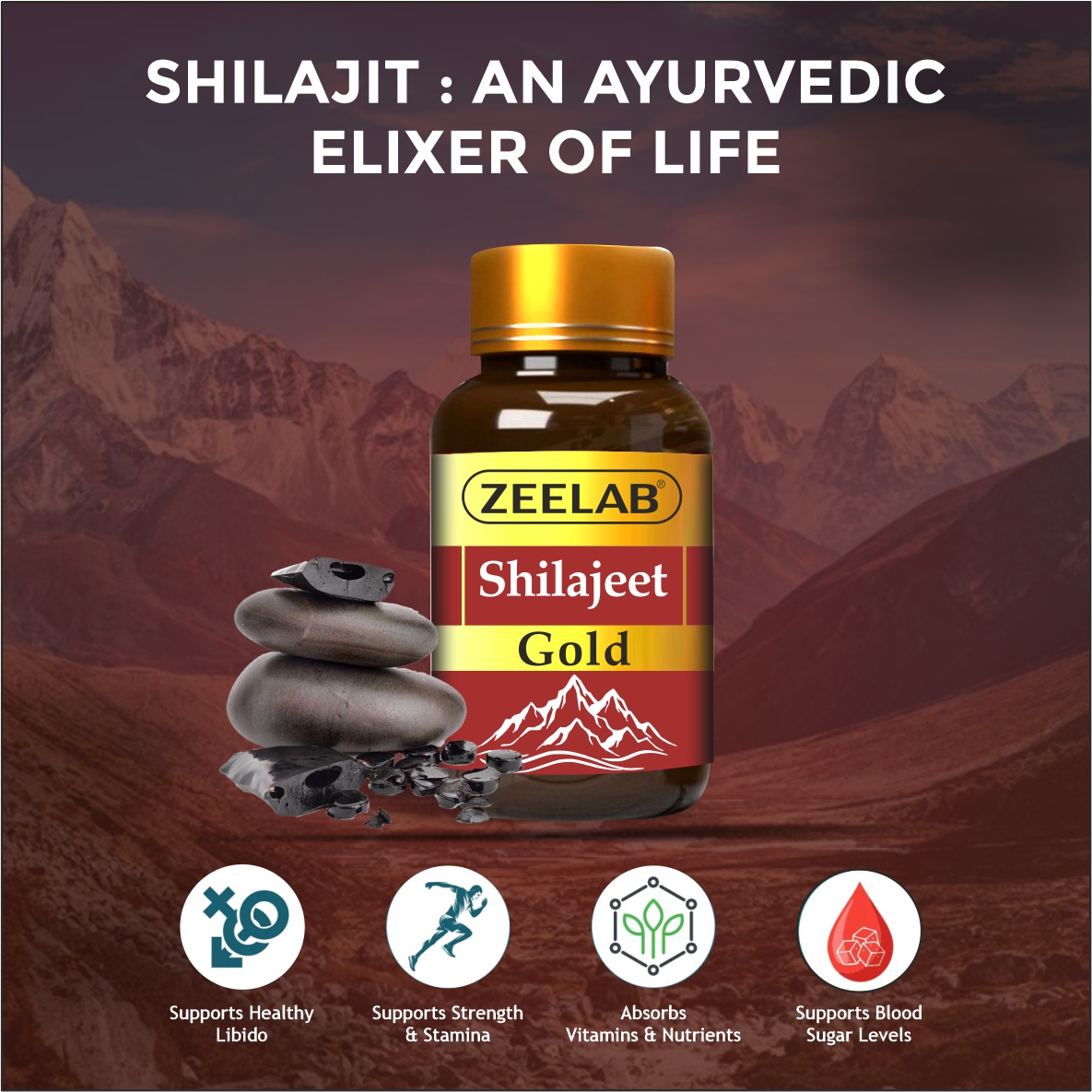 Zeelab Shilajeet Gold 100 Capsule