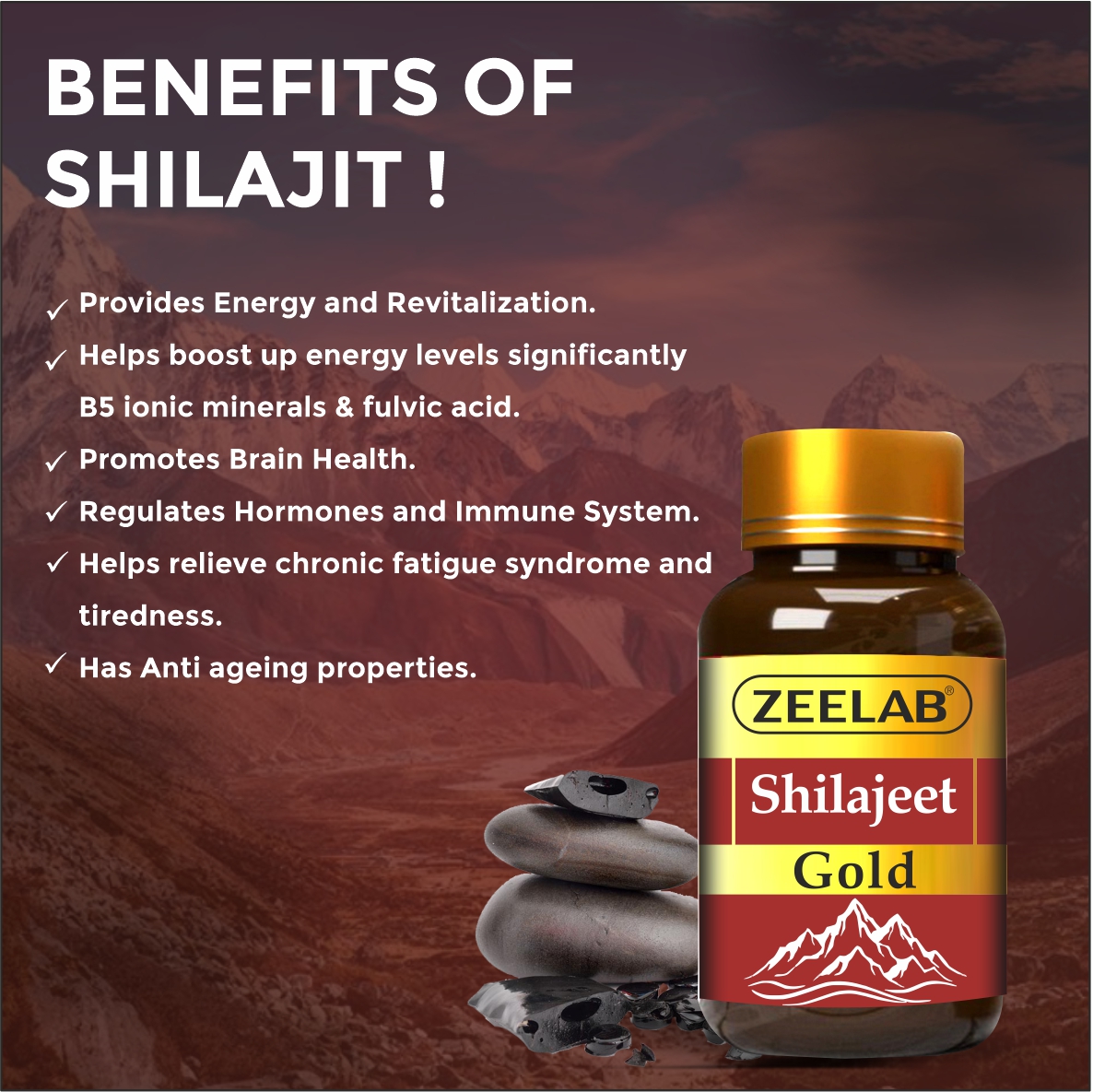 Zeelab Shilajeet Gold 100 Capsule