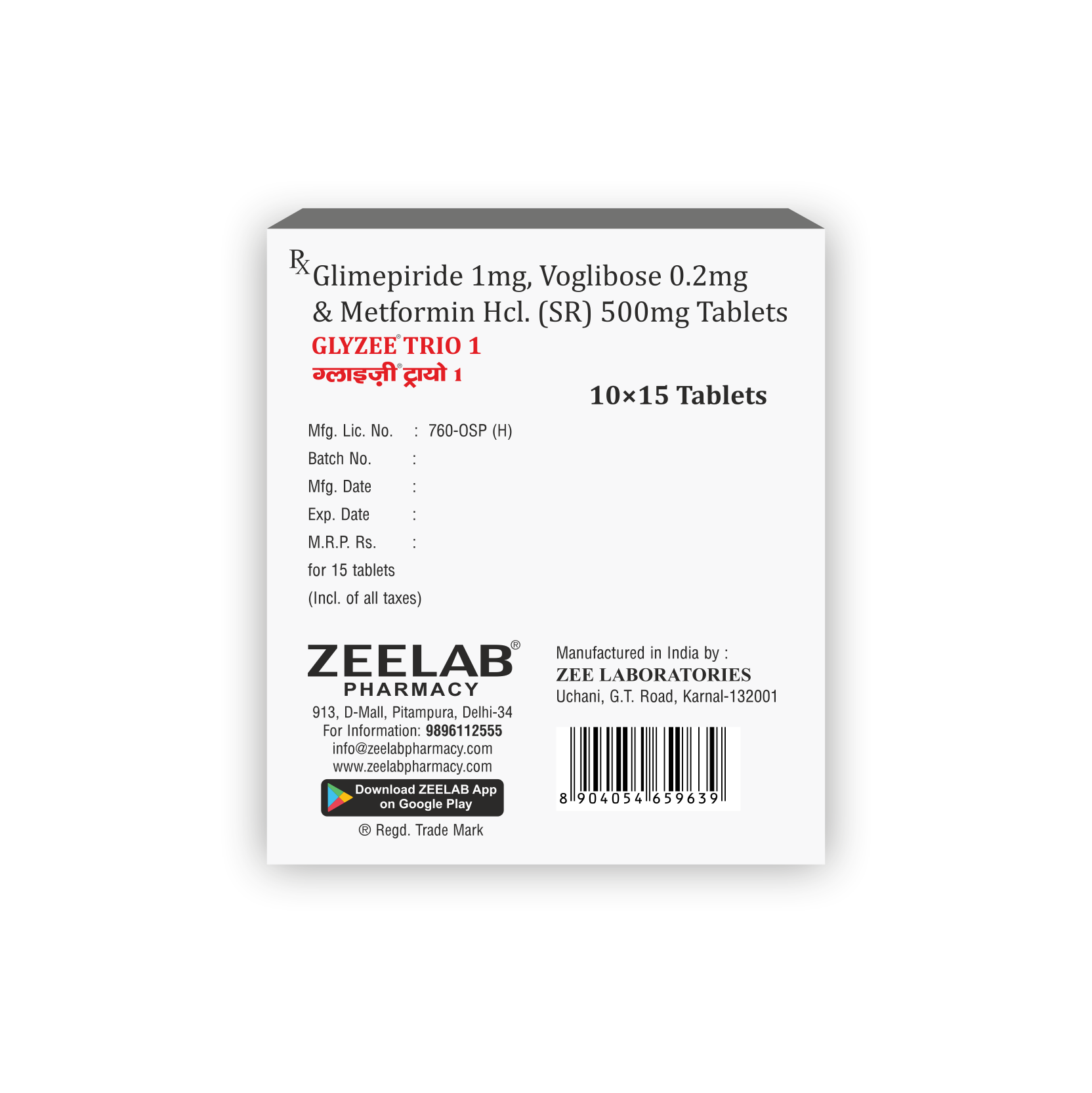 Glyzee Trio 1 Tablet