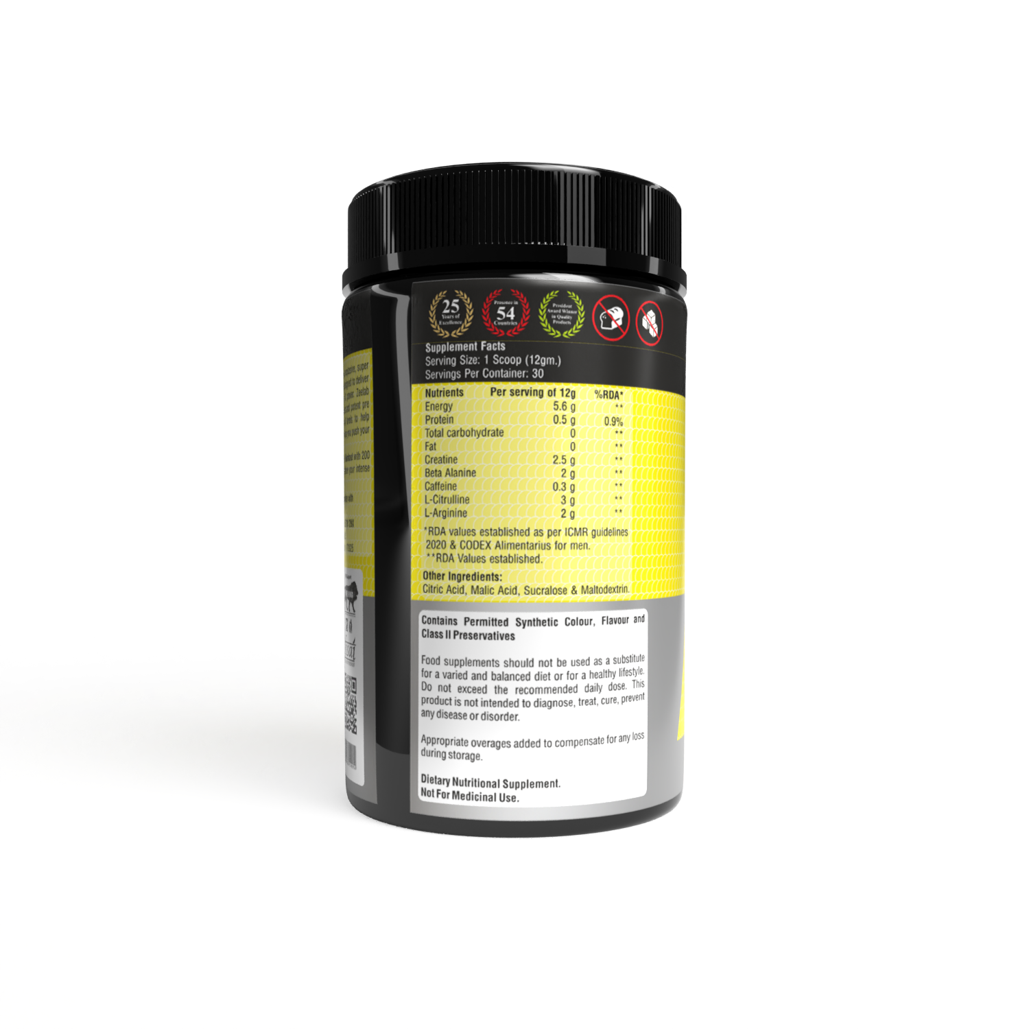 Zeelab Athlete Pre Workout Watermelon Flavour - 360gm