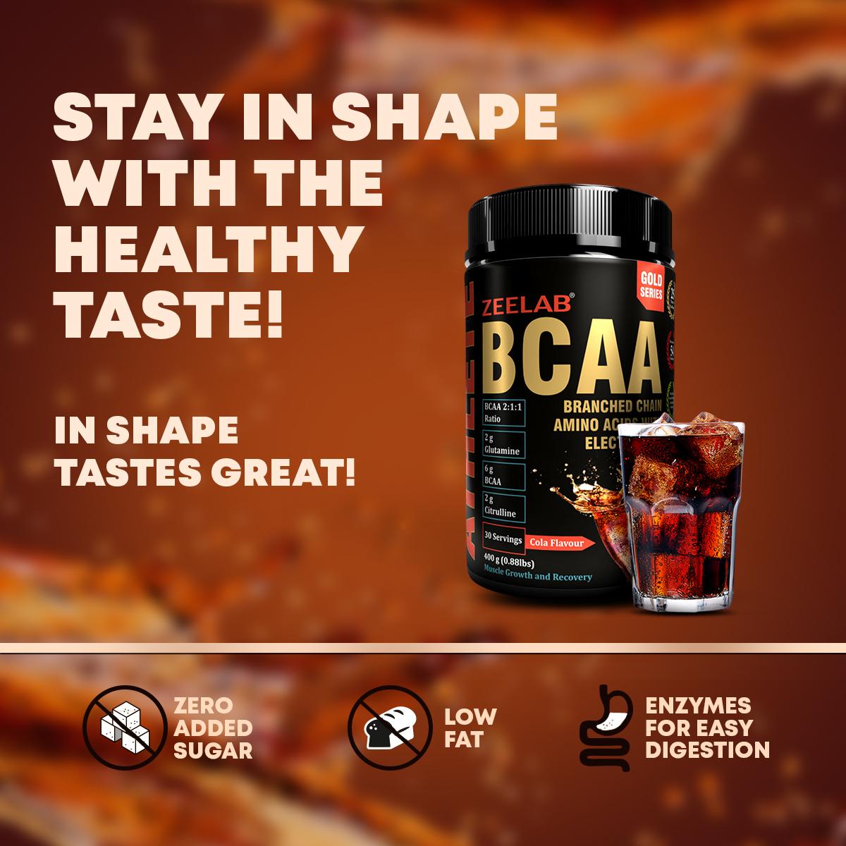 ZEELAB BCAA Cola Flavour