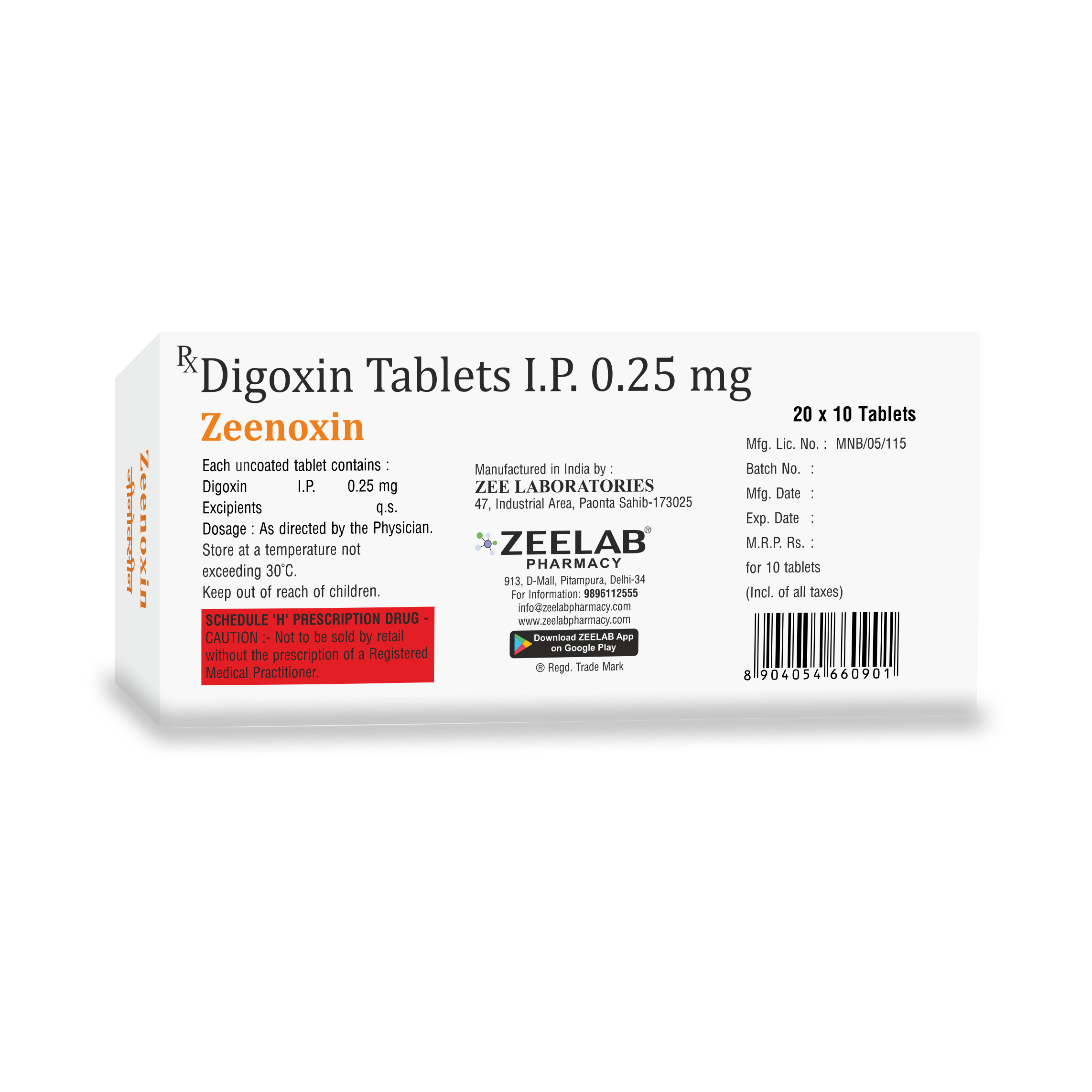 Zeenoxin Tablet