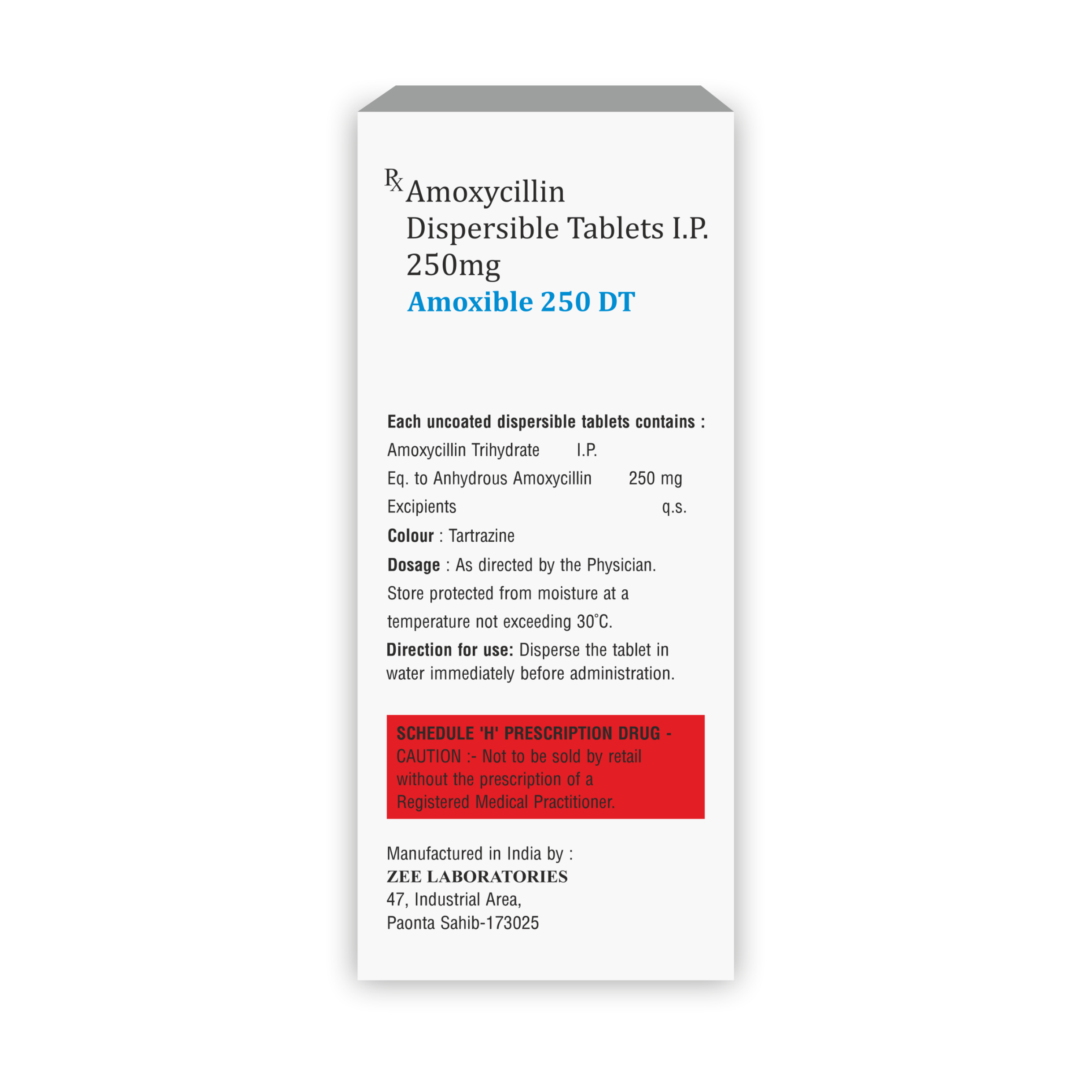 Amoxible 250 DT Antibiotic Tablet