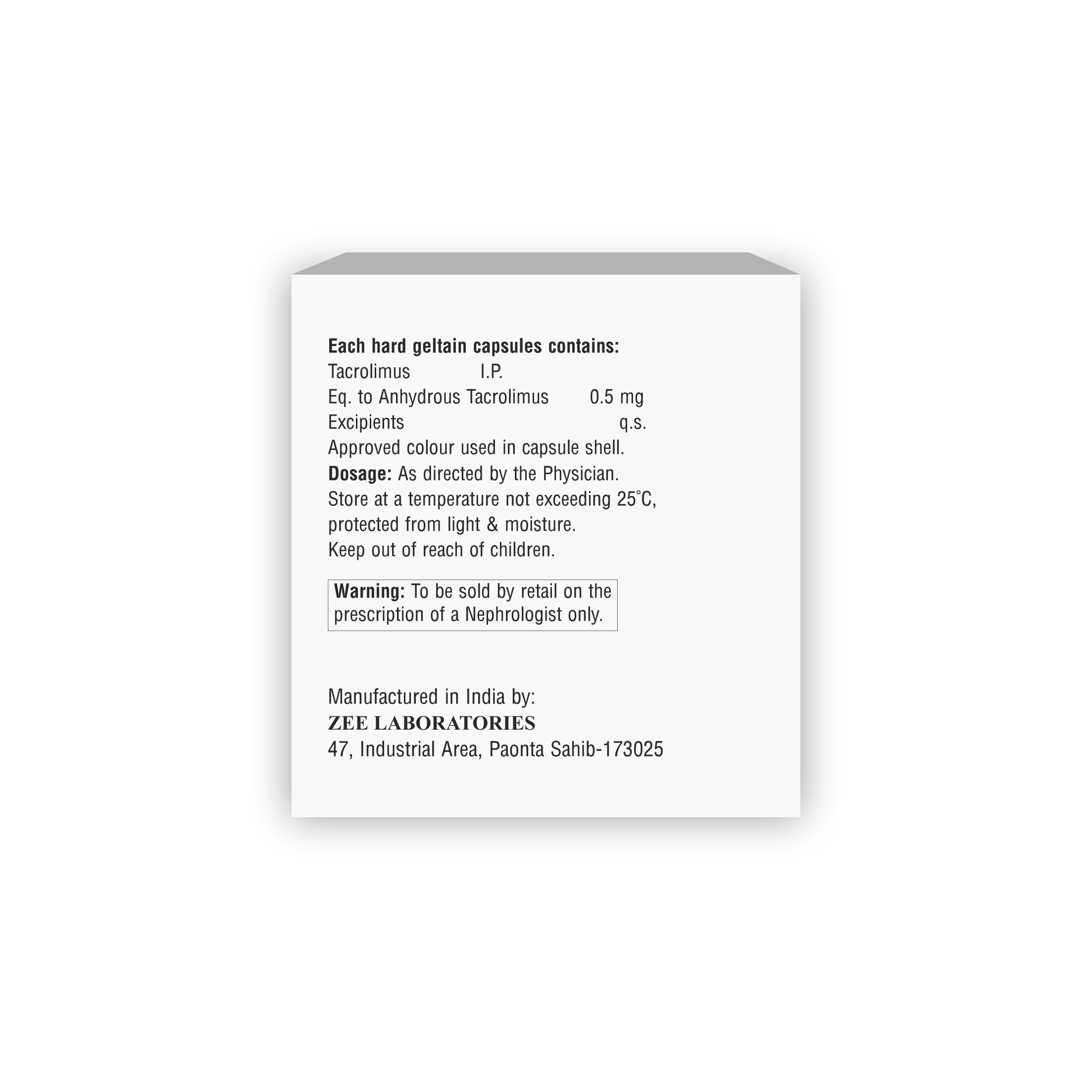 Tacrosze 0.5 Capusle