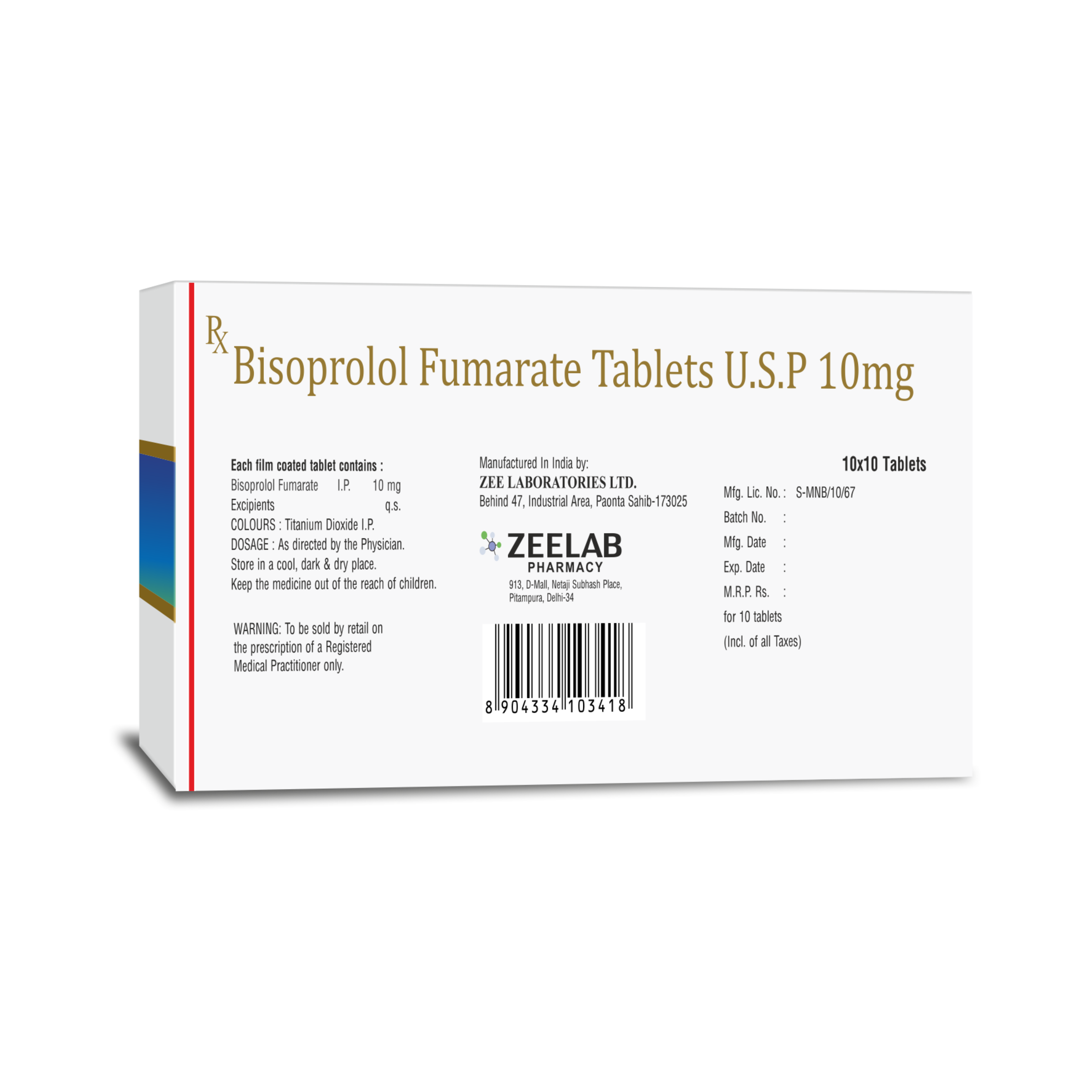 Bisoline 10 Hypertension Tablet