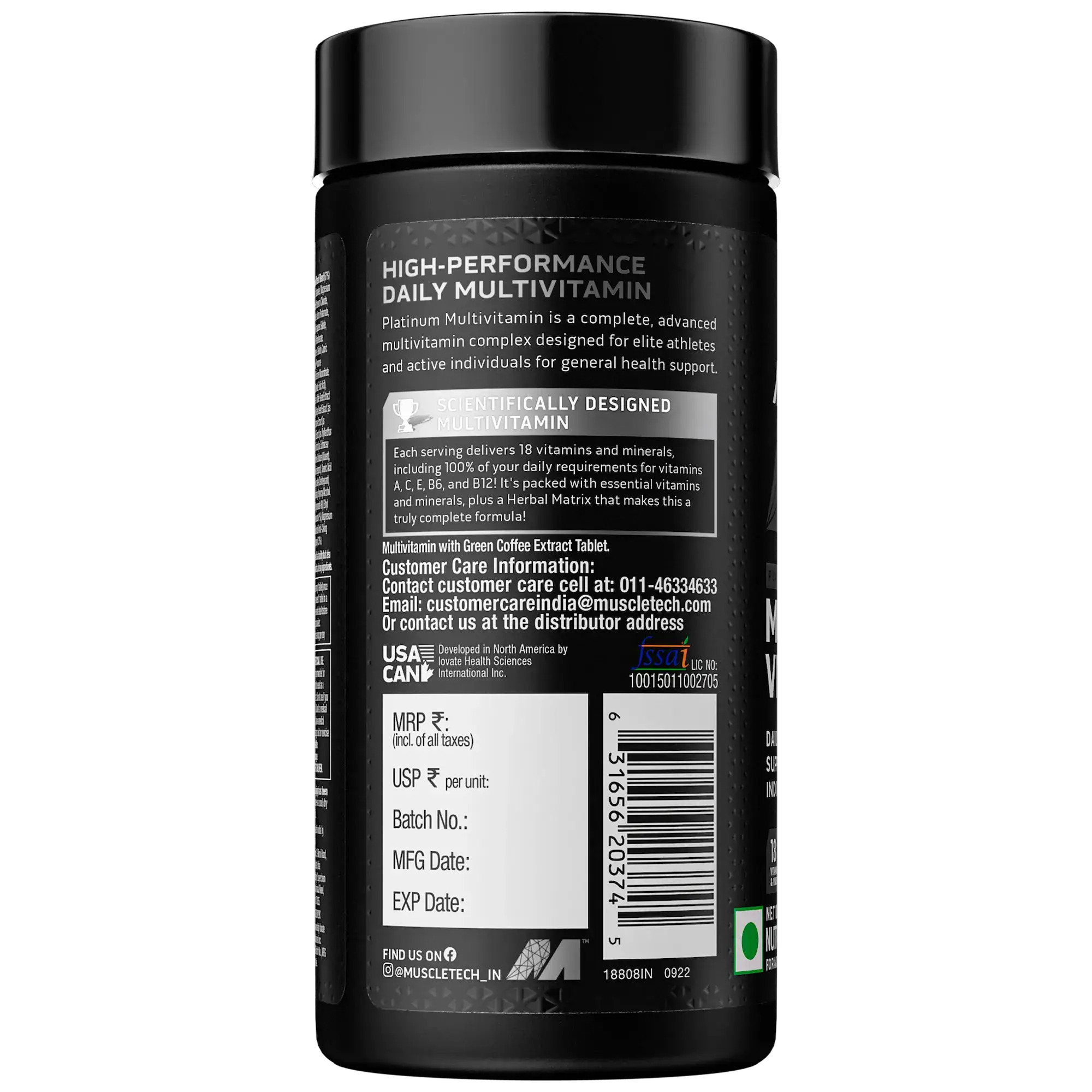 MuscleTech Platinum Multivitamin