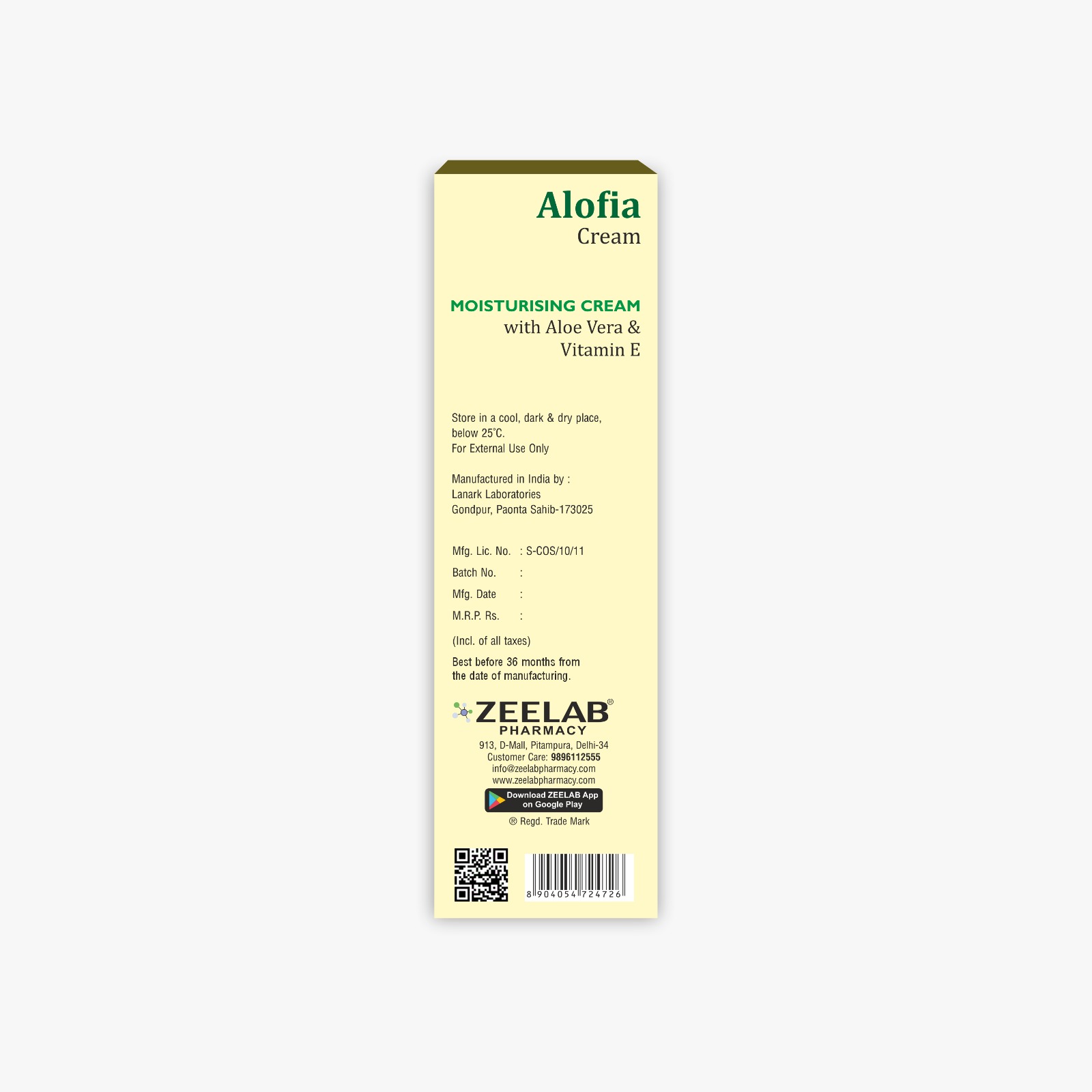 Alofia Moisturising Cream