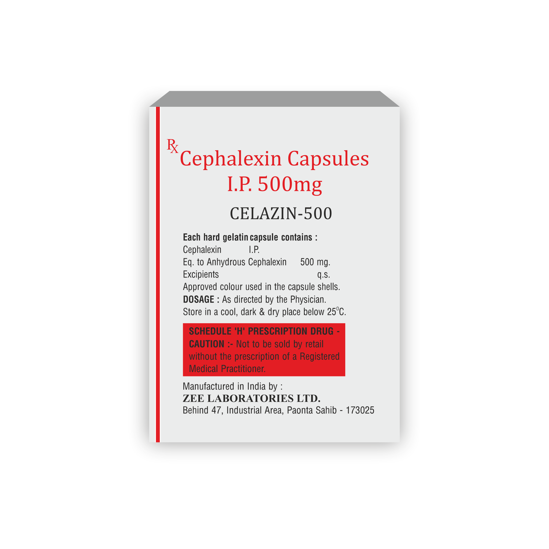Celazin 500 Antibiotic Capsules