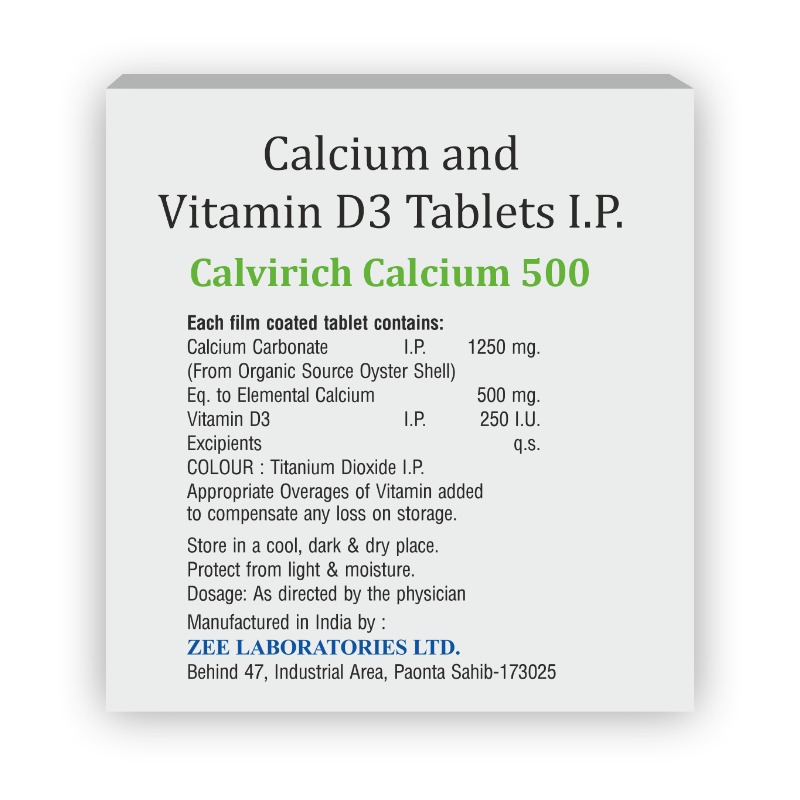 Calvirich Calcium 500 Tablet