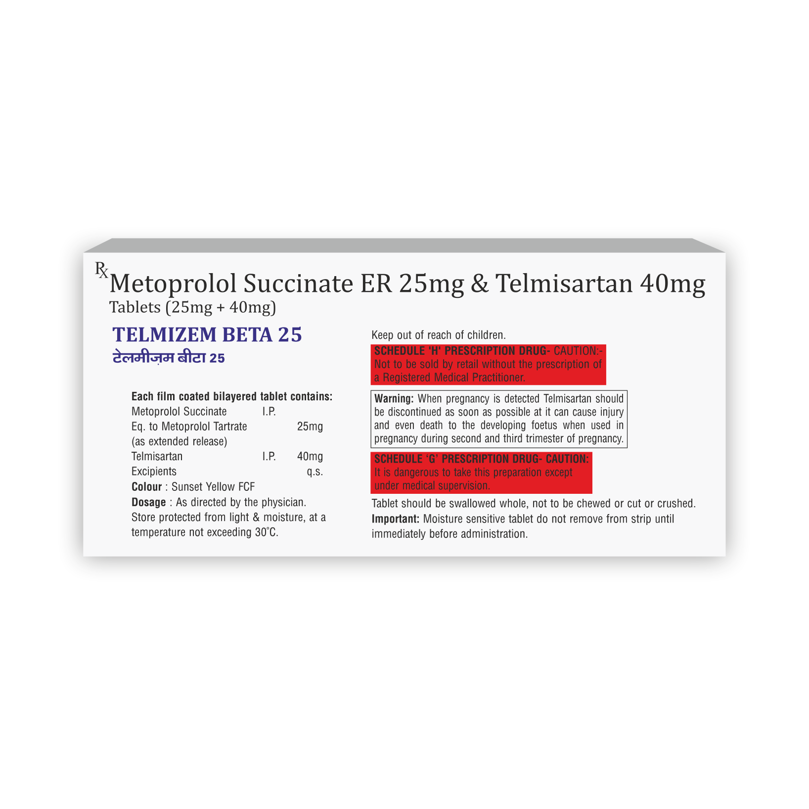 Telmizem Beta 25 Tablet