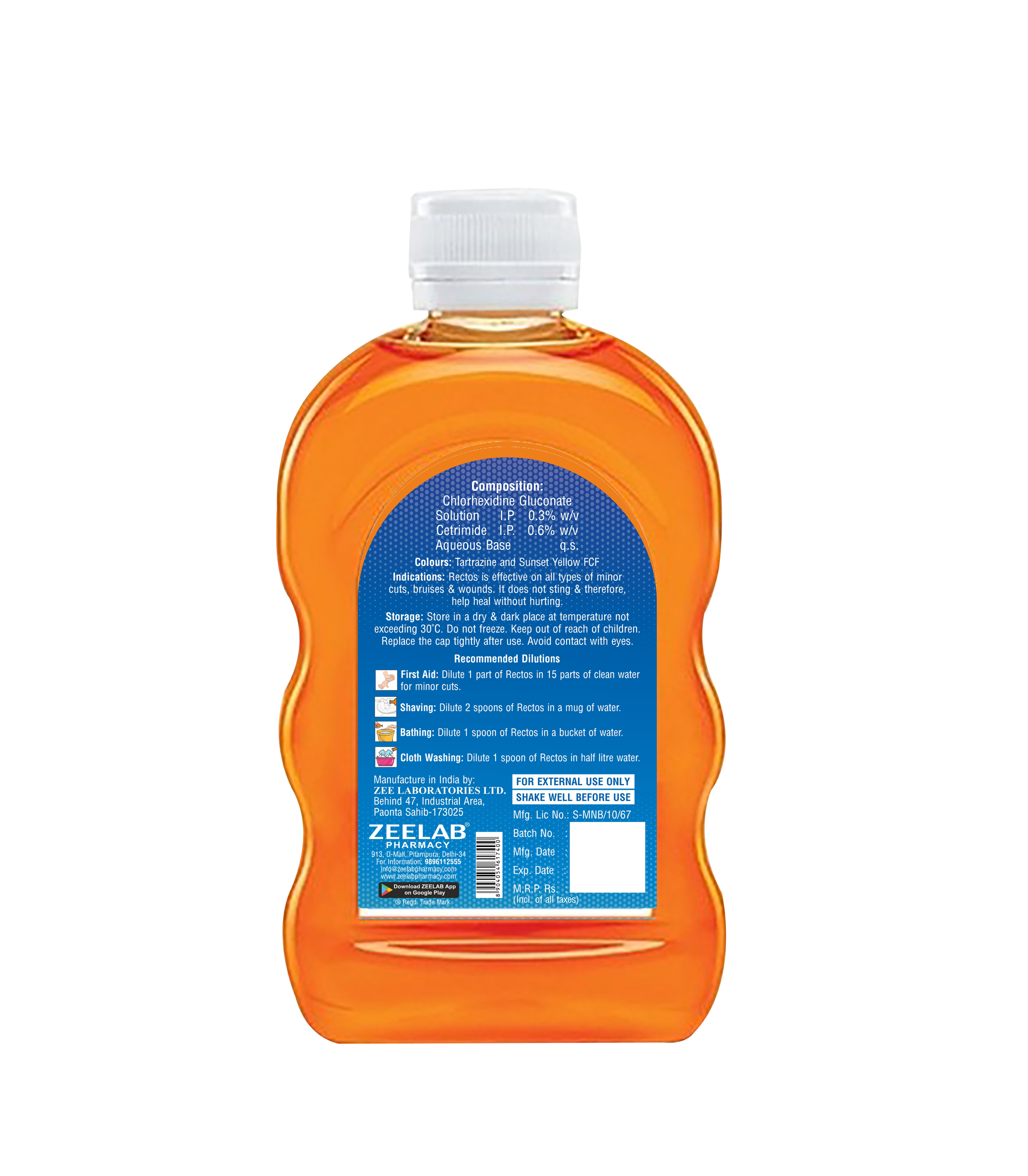 Rectos Antiseptic Solution