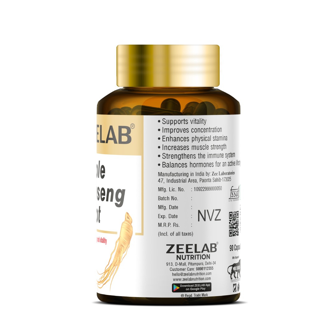 ZEELAB Triple Ginseng Root