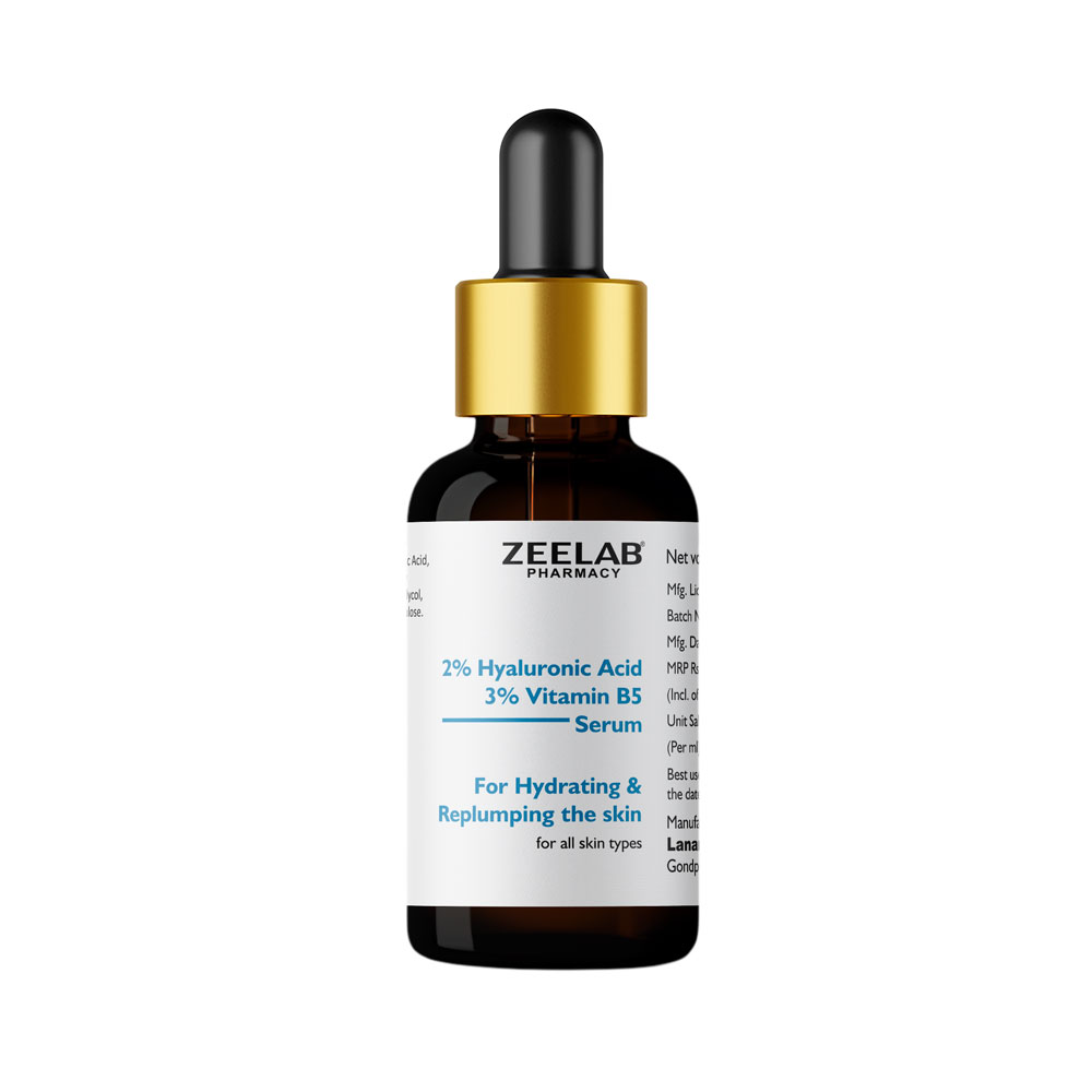 Zeelab 2% Hyaluronic Acid + 3% Vitamin B5 Face Serum