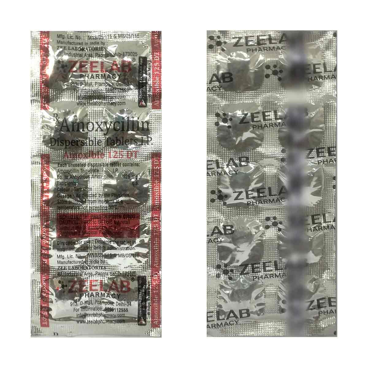 Amoxible 125 DT Antibiotic Tablet