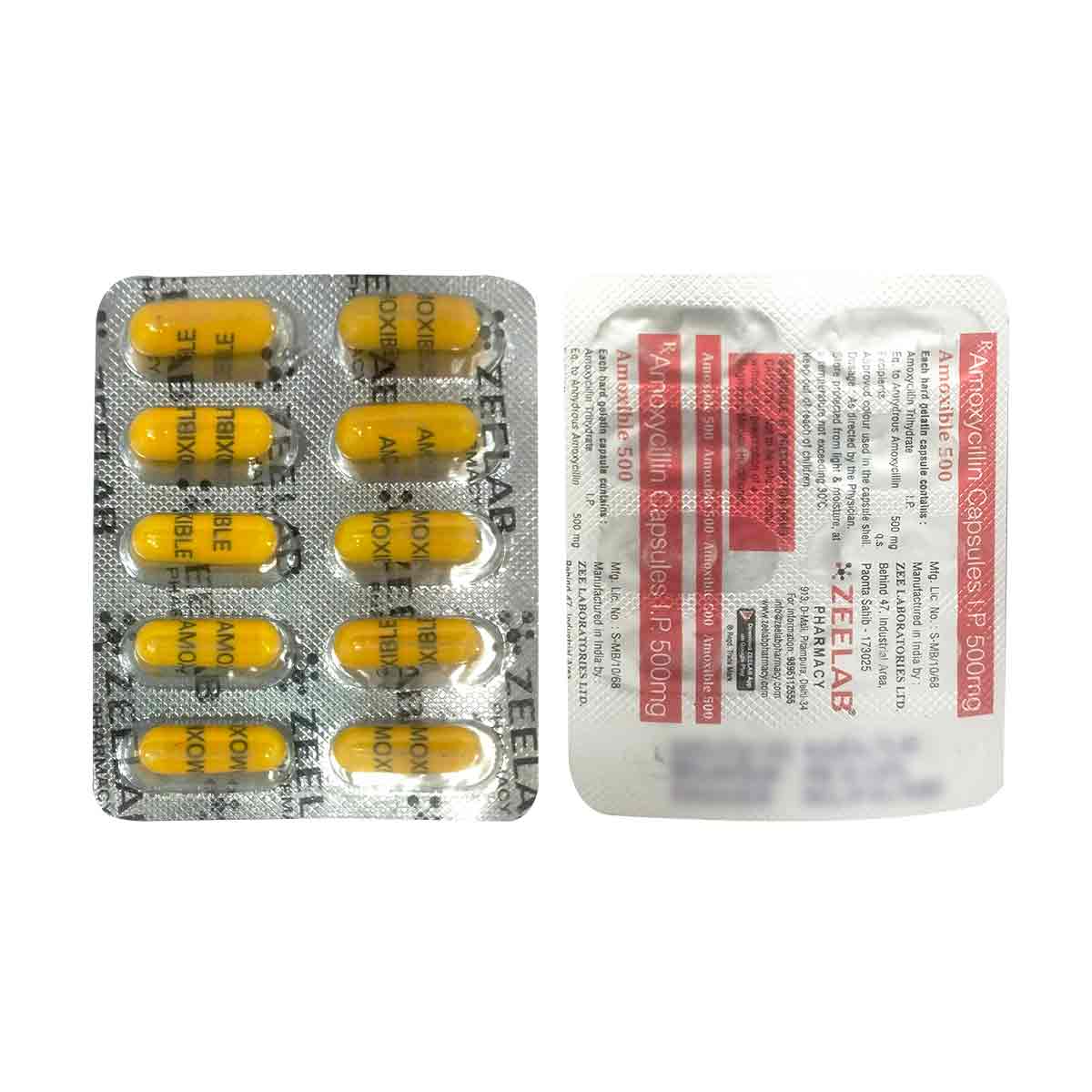 Amoxible 500 Antibiotic Capsule