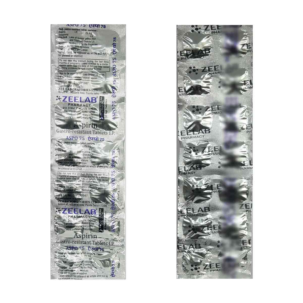 Aspo 75 Antiplatelet Tablet