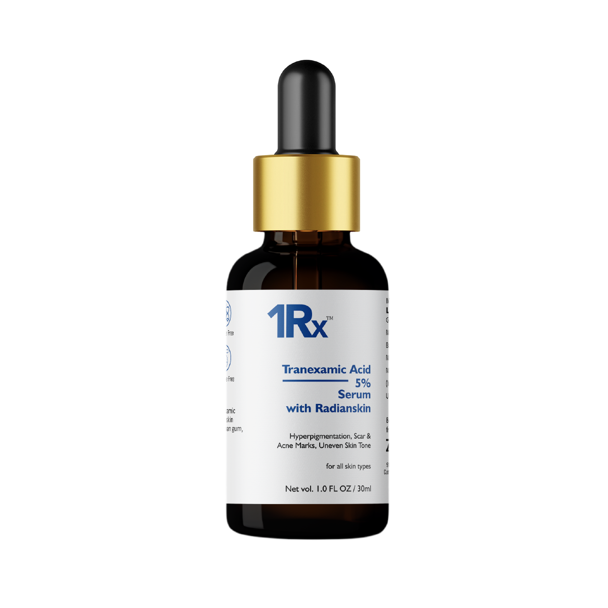 1Rx Tranexamic Acid 5% Face Serum 30 ml | Reduces Pigmentation, Dark Spots & Redness