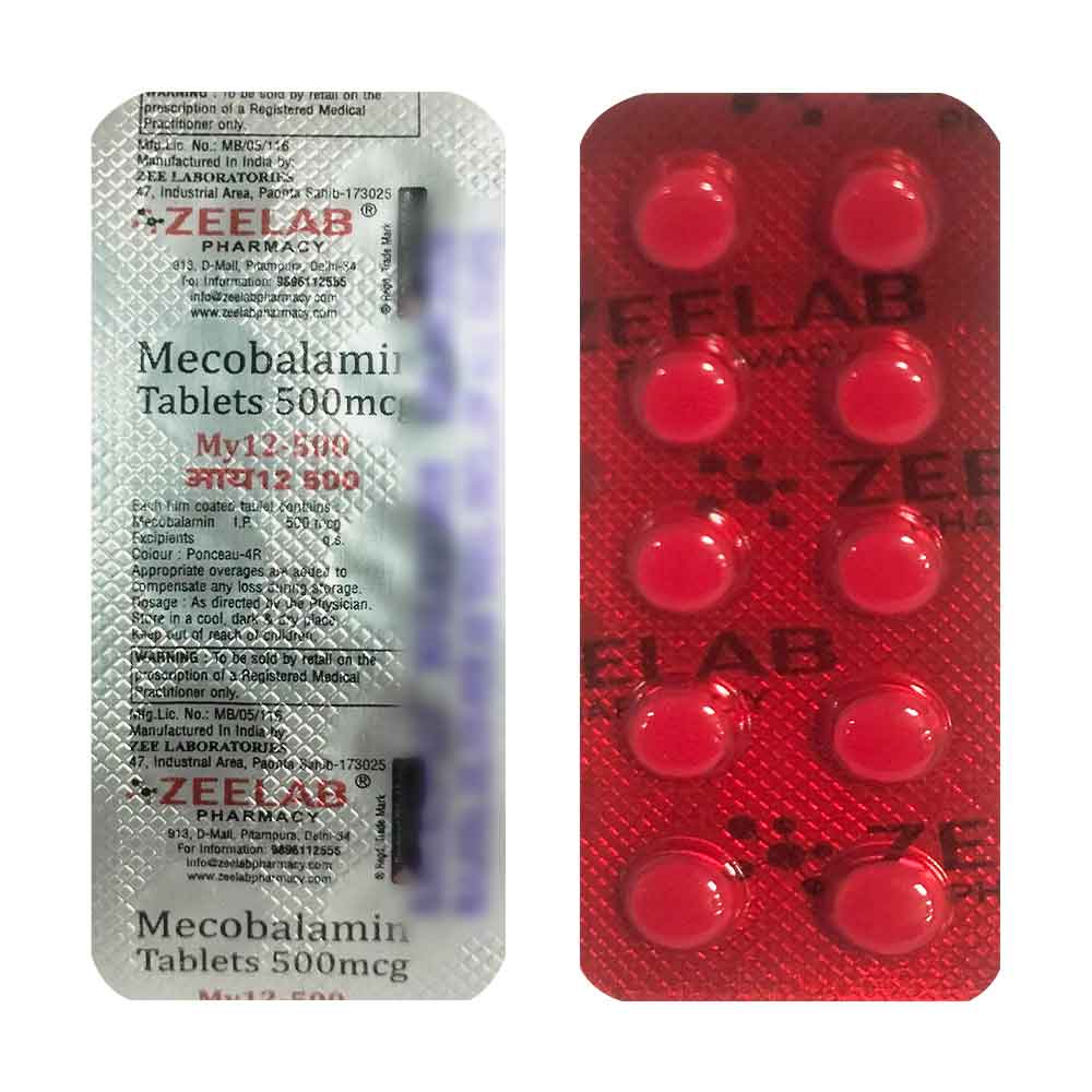 MY12 500 Tablet | Helps Treat Vitamin B12 Deficiency & Supports Energy