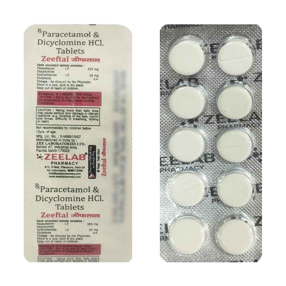 Zeeftal Abdominal Pain Tablets