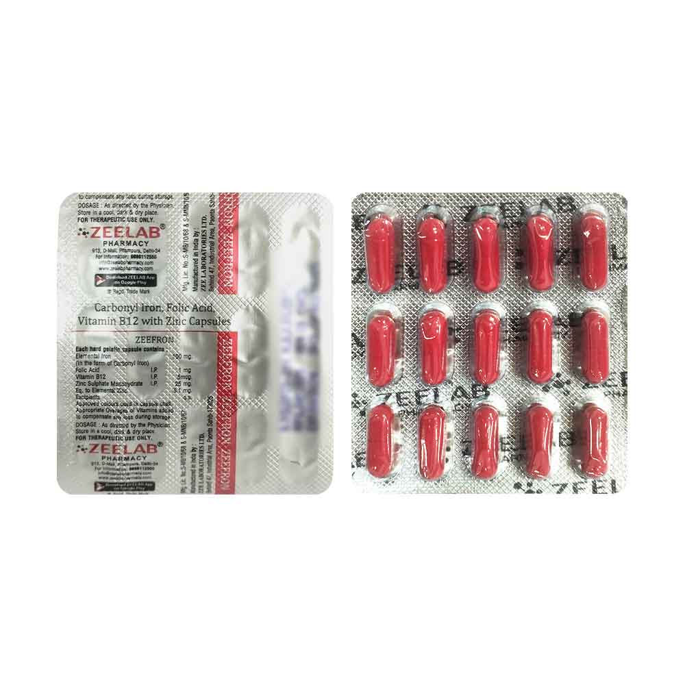 Zeefron Capsule | Supports Healthy Blood, Reduces Weakness & Boosts Energy