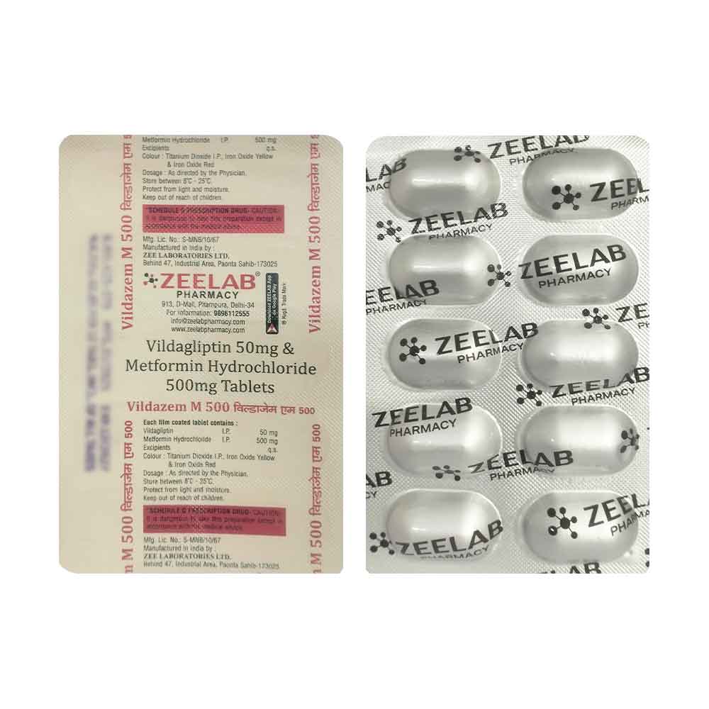 Vildazem M 500 Tablet