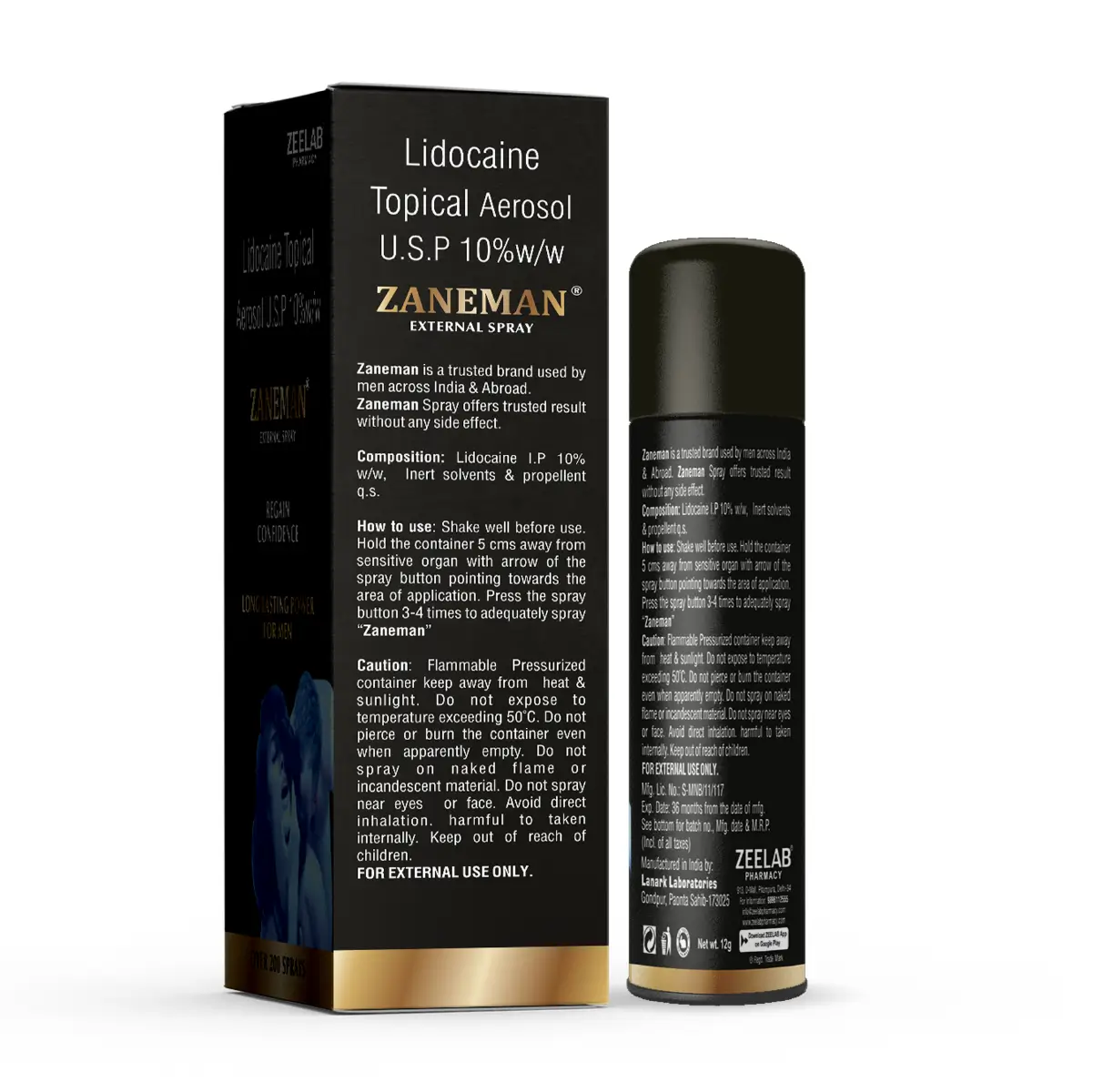 ZANEMAN Delay Spray For Men