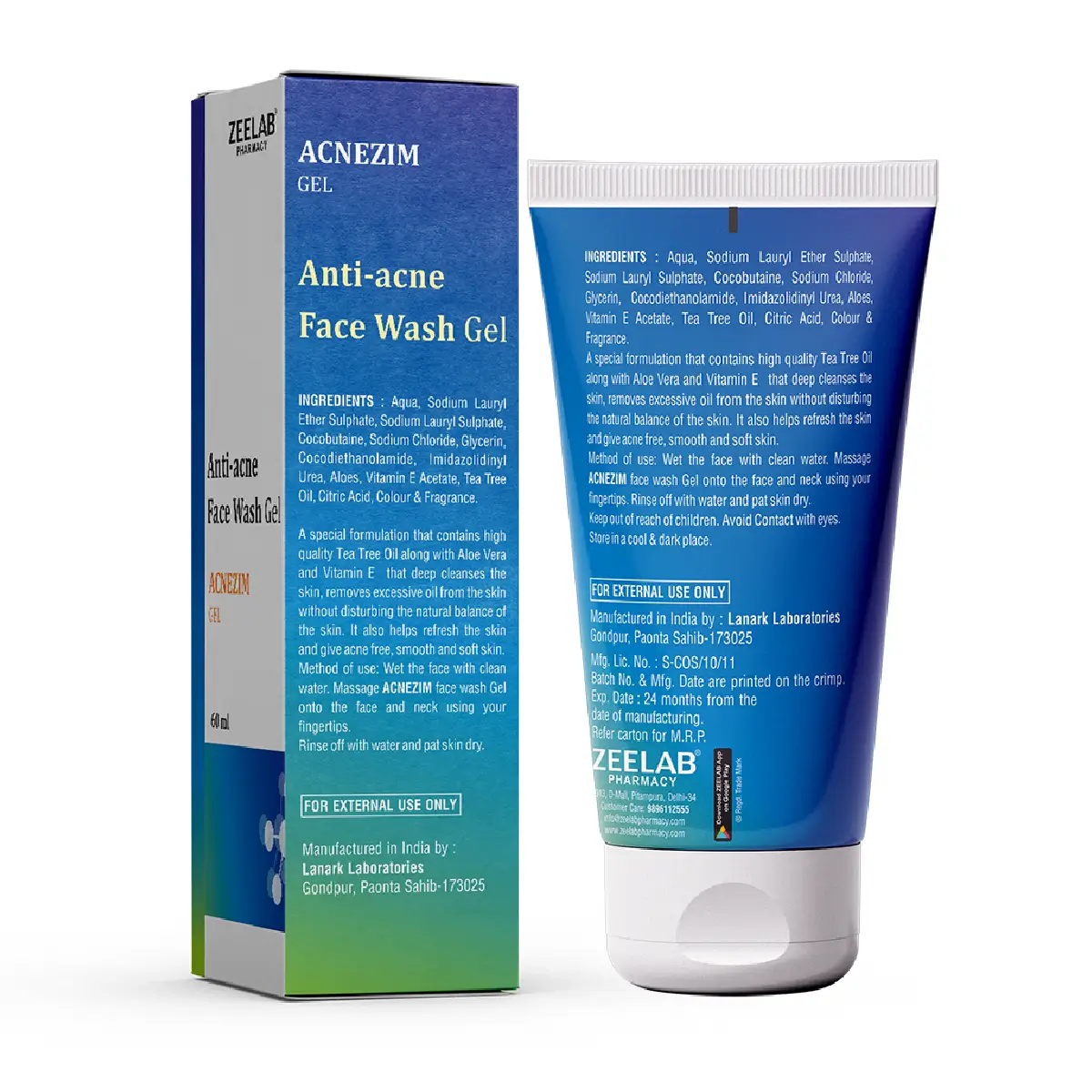 Acnezim Anti Acne Face Wash Gel