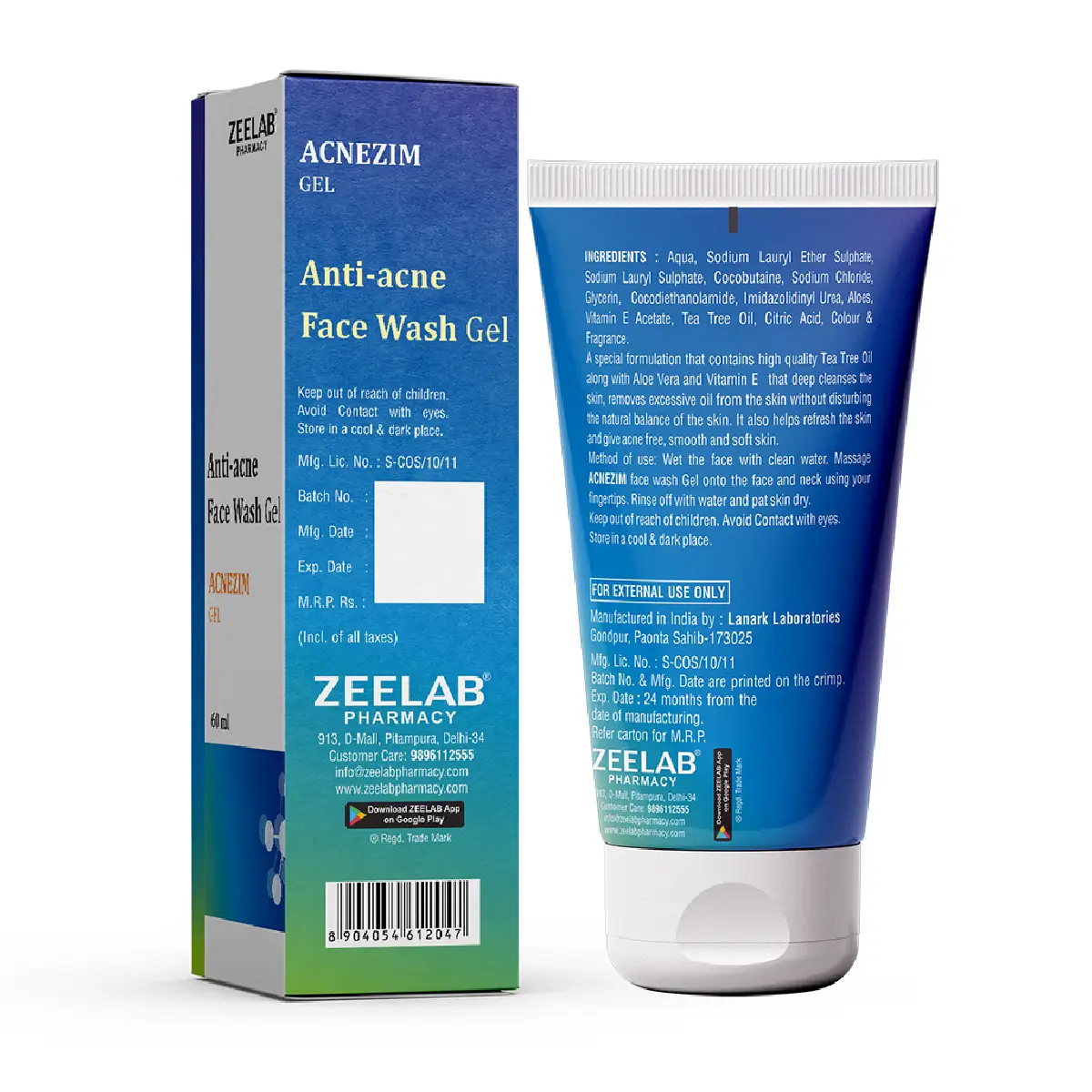Acnezim Anti Acne Face Wash Gel
