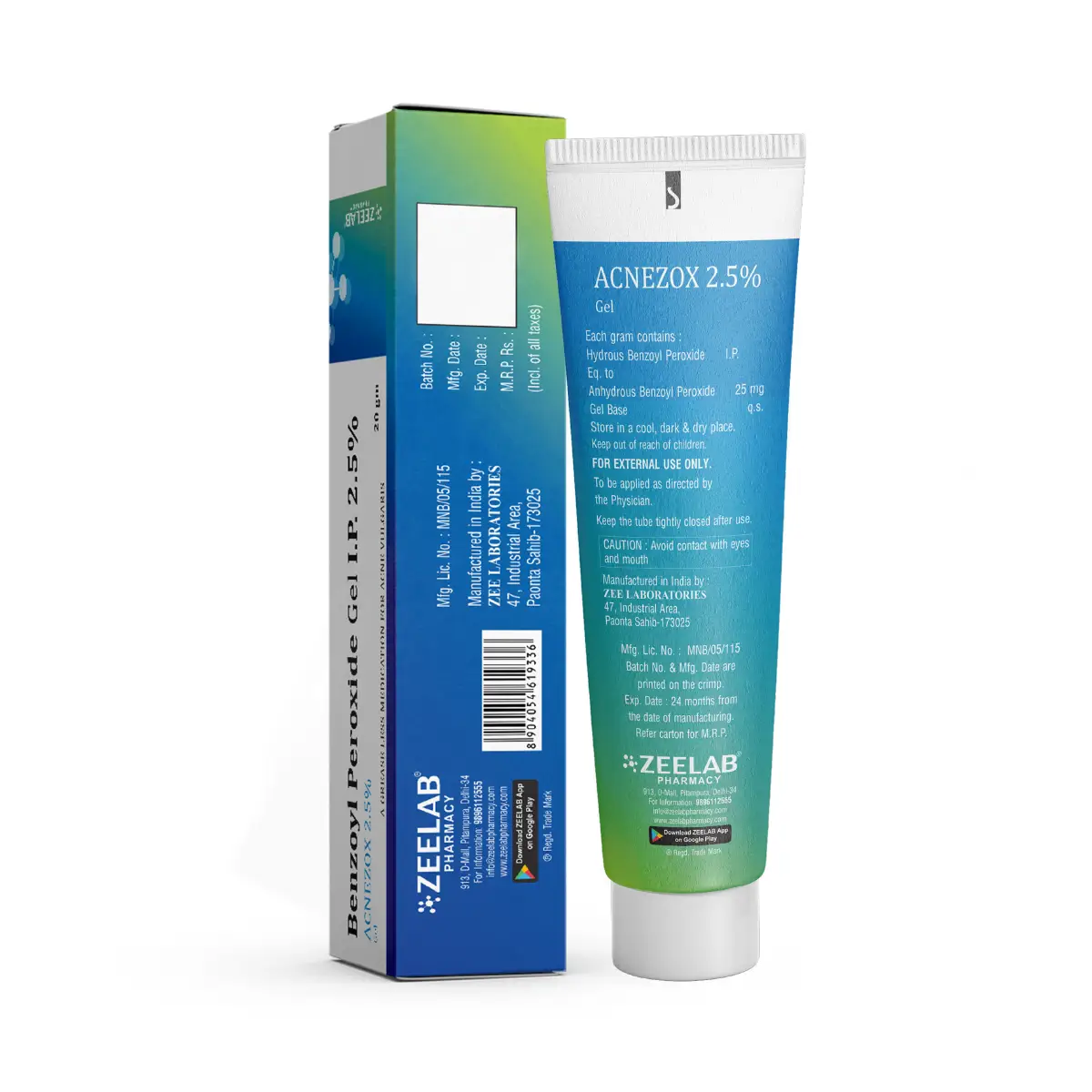 Acnezox 2.5% Gel