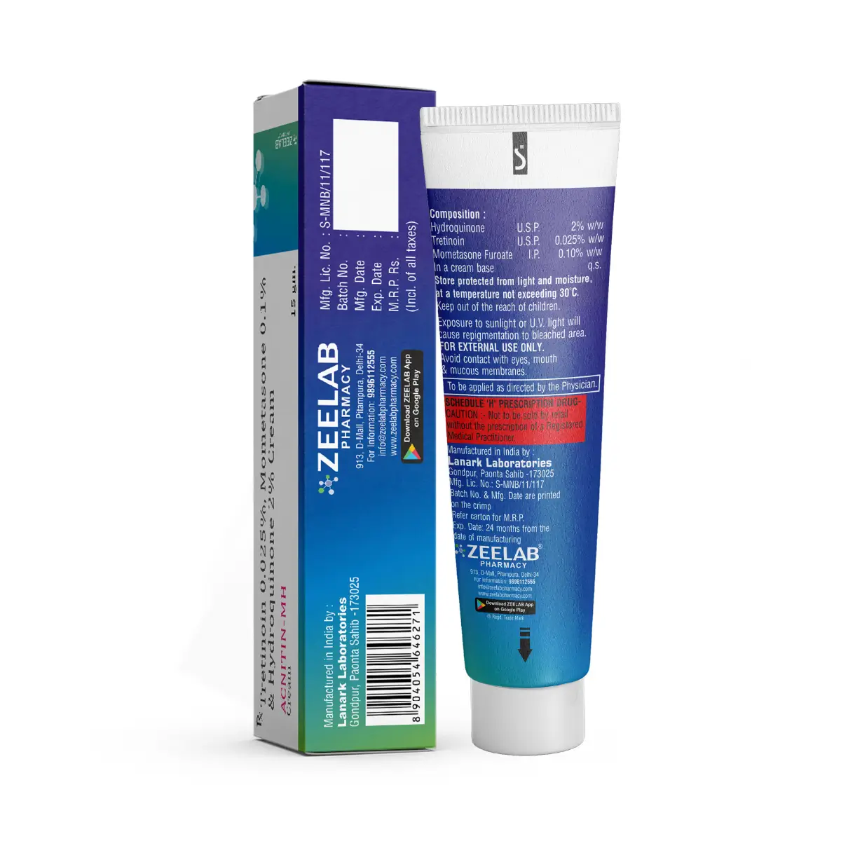 Acnitin MH Cream 15 gm | Anti Acne & Blemish Control Cream