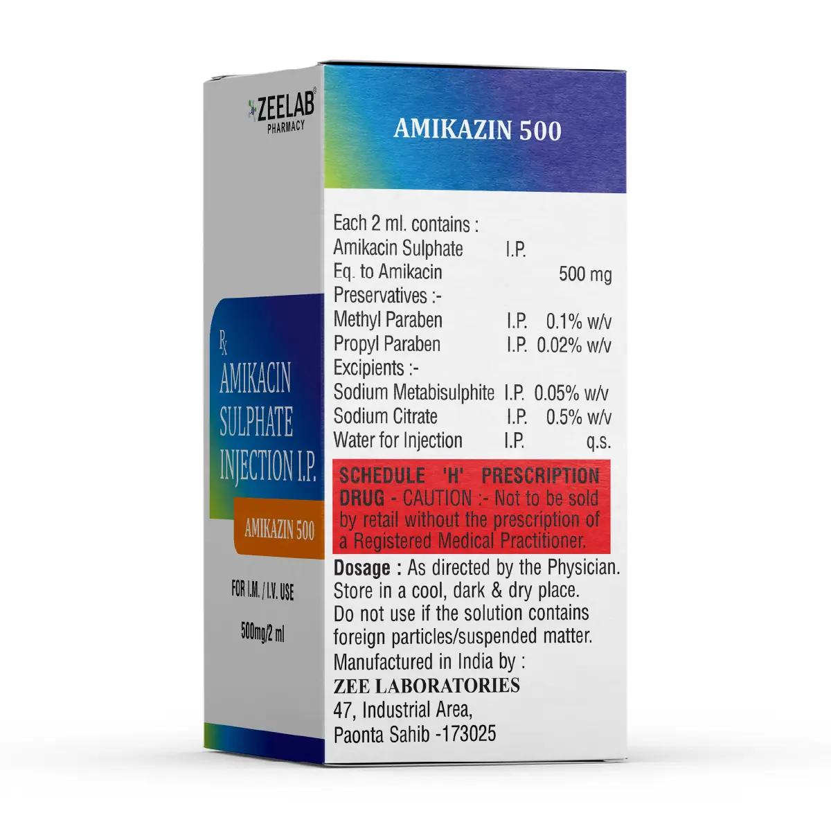 Amikazin 500 Antibiotic Injection